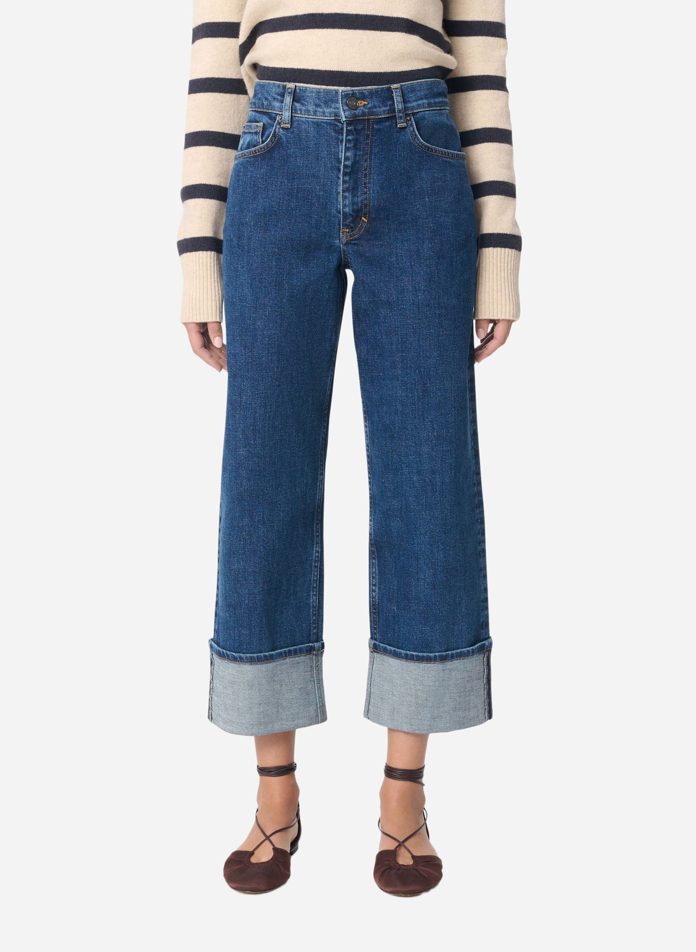 Vaquero recto de mezcla de algodón VANESSA BRUNO Azul