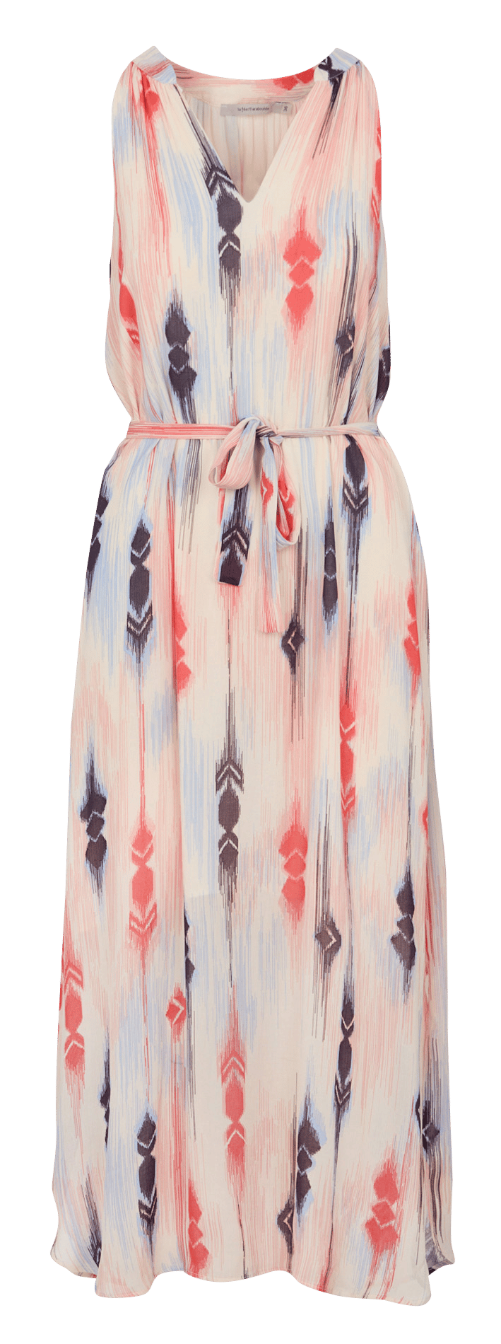 Langes Kleid mit V-Ausschnitt LA FEE MARABOUTEE Mehrfarbig