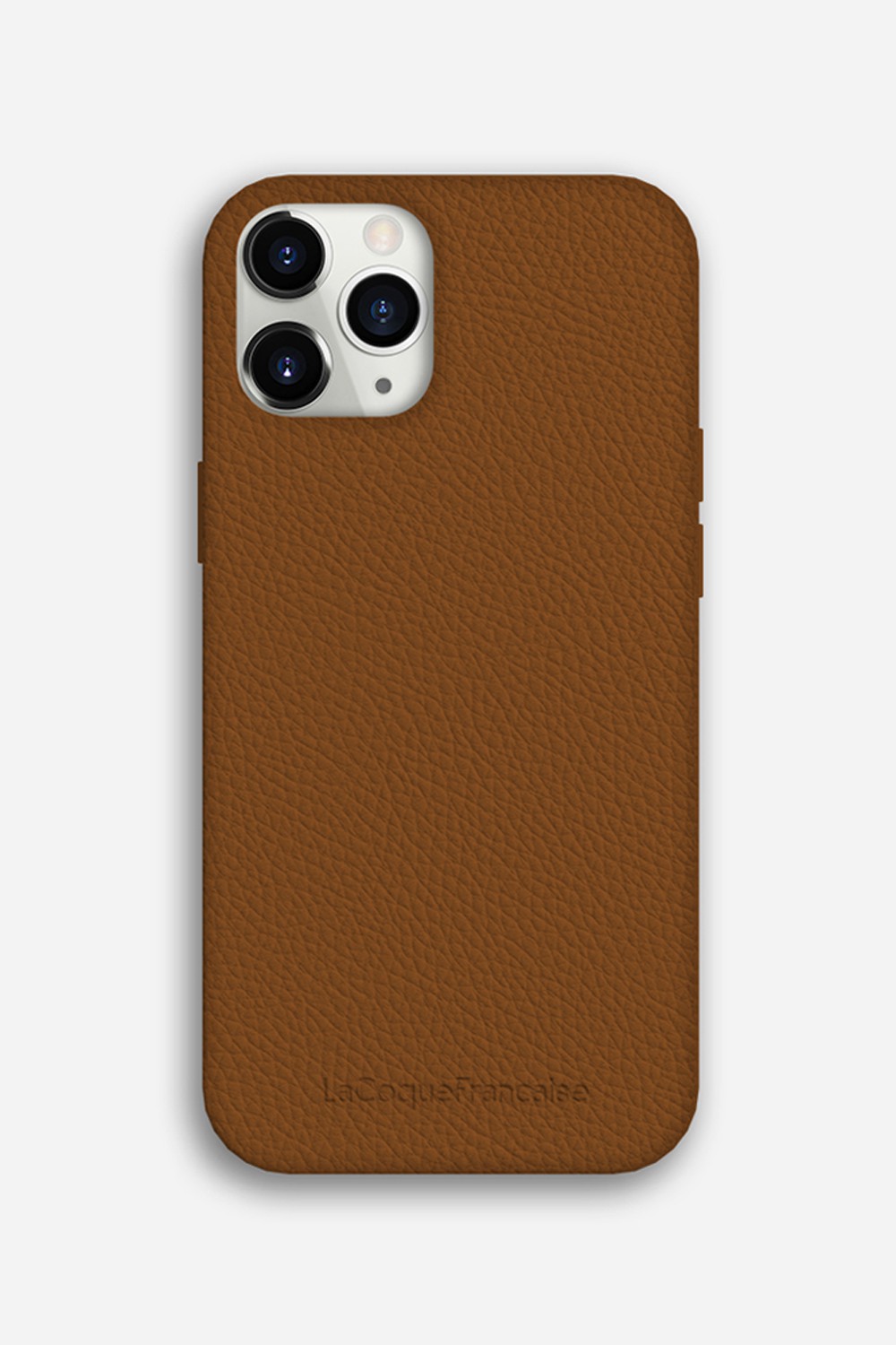 Leather phone case for iPhone 11 Pro Max LA COQUE FRANCAISE Brown