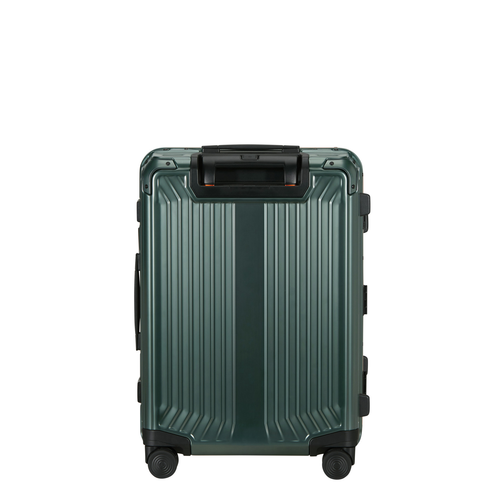 Lite-box aluminum 4-wheel carry-on suitcase size s SAMSONITE Green