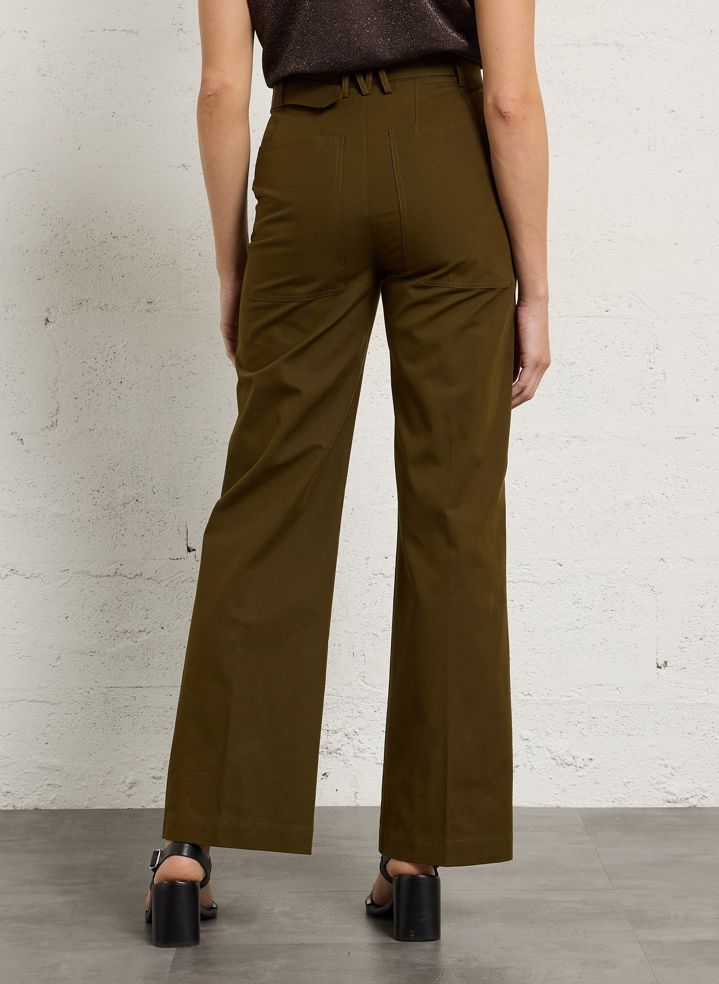 Cotton-blend bucket hat MOMONI Green