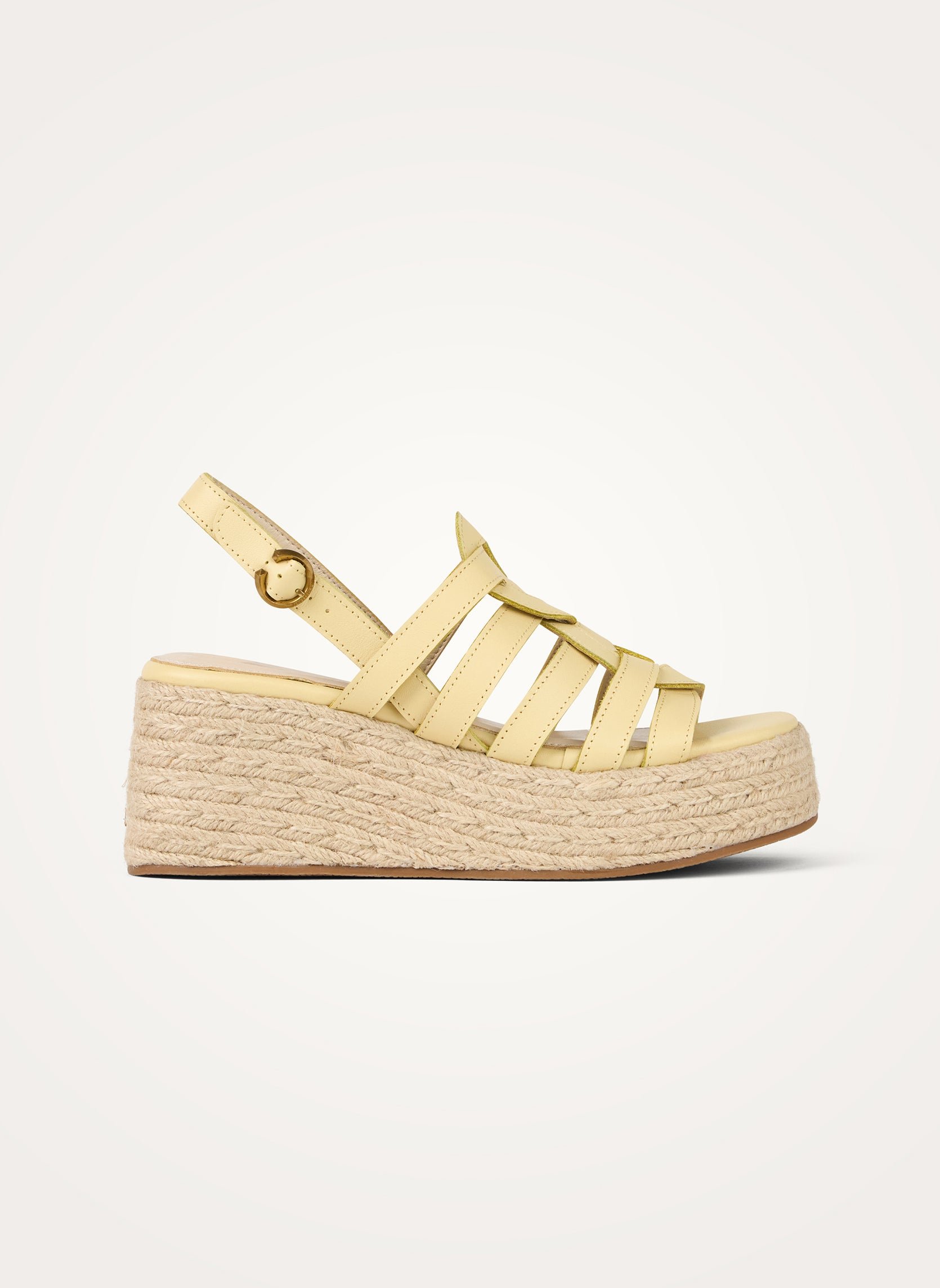 Suede multi-strap platform sandals with buckle VANESSA WU