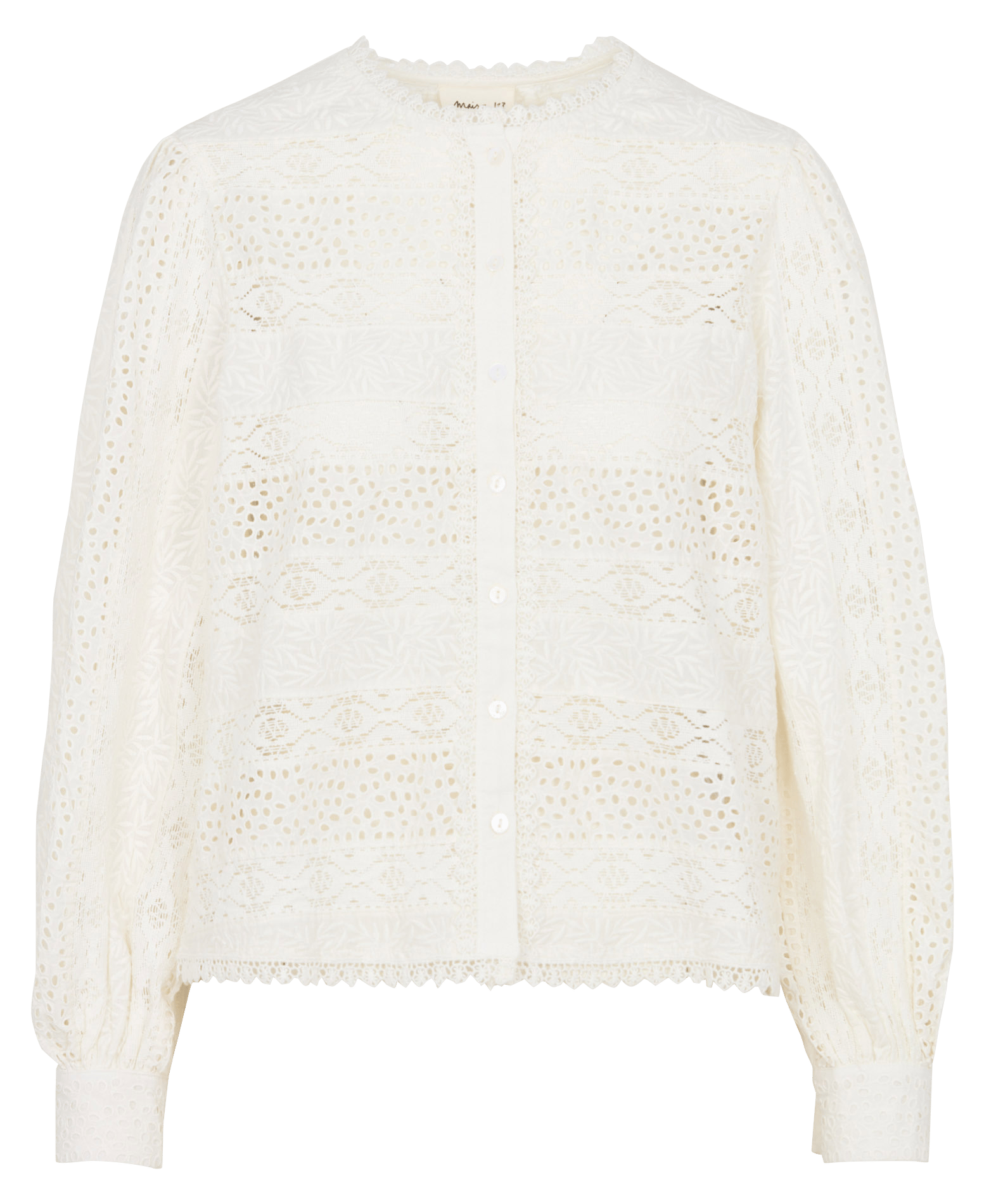 Geborduurde blouse MAISON 123 Wit