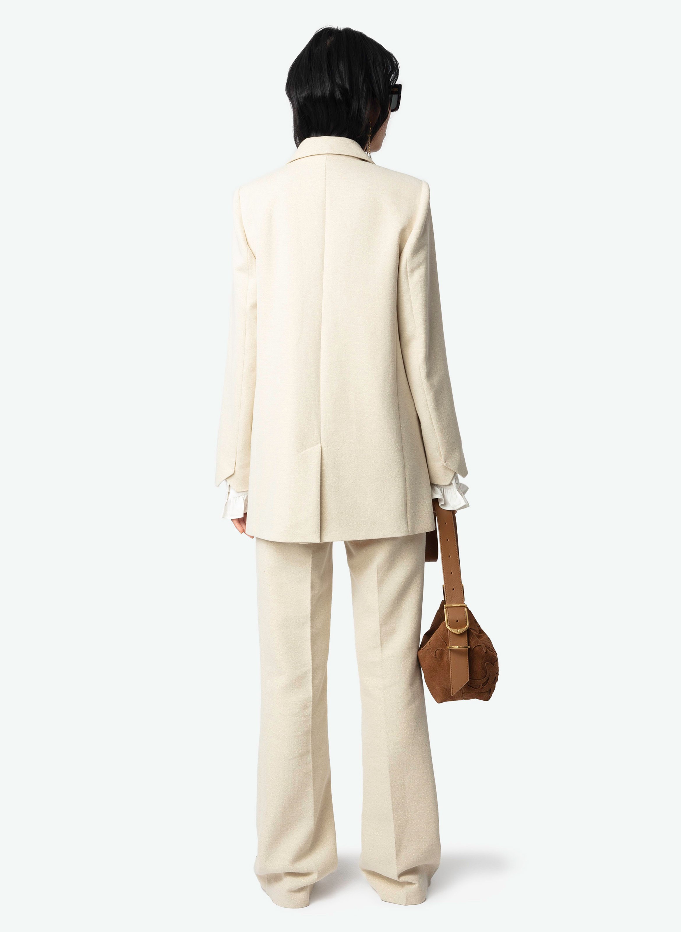 Veste de tailleur en coton mélangé ZADIG&VOLTAIRE Beige