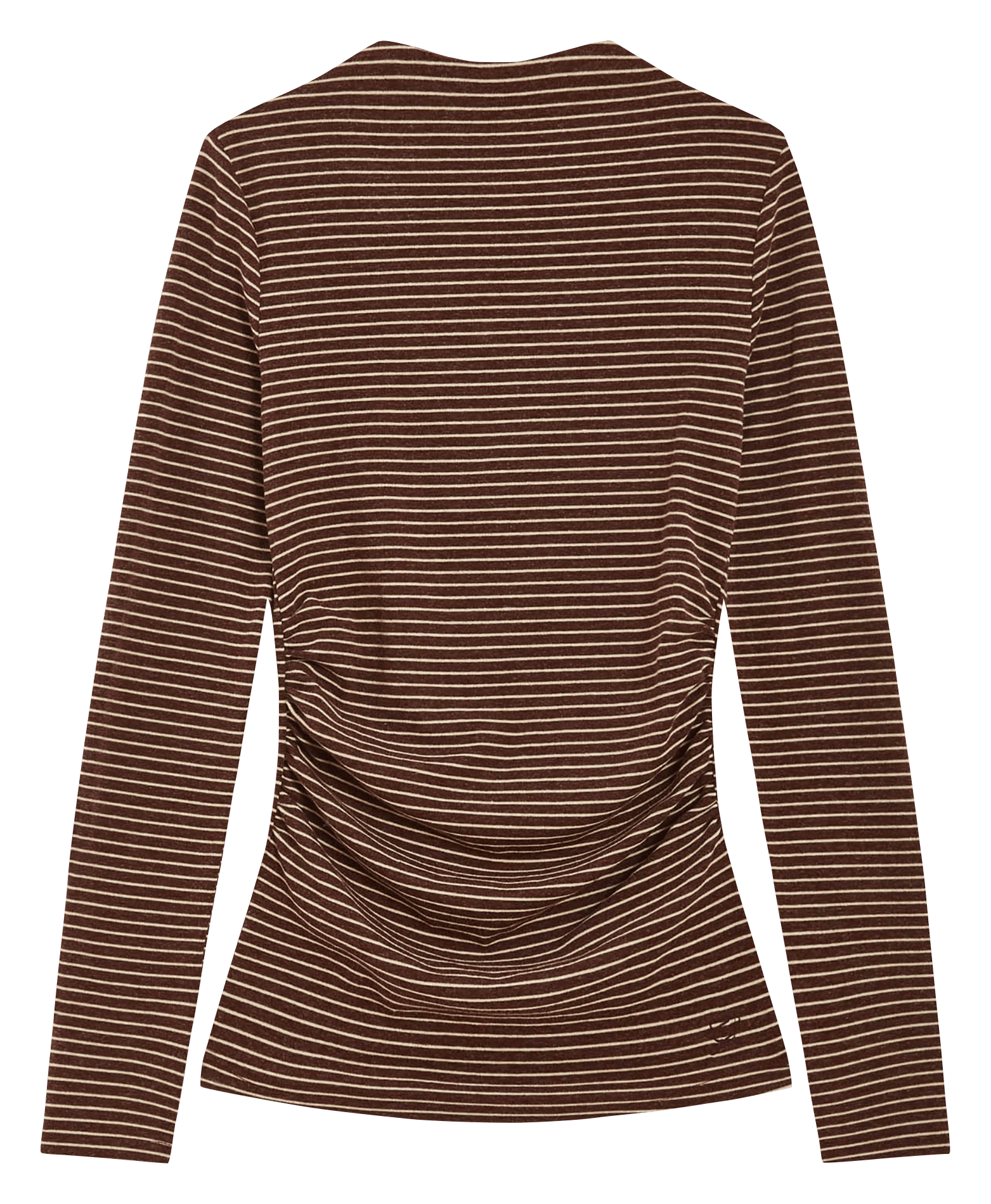 T-shirt manches longues moulant GRACE ET MILA Marron