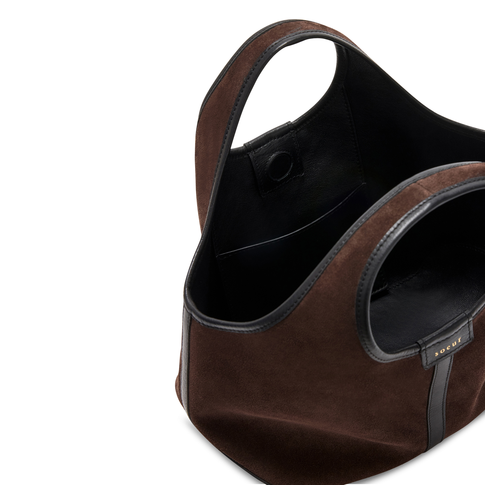 Sac à main en cuir SOEUR Marron