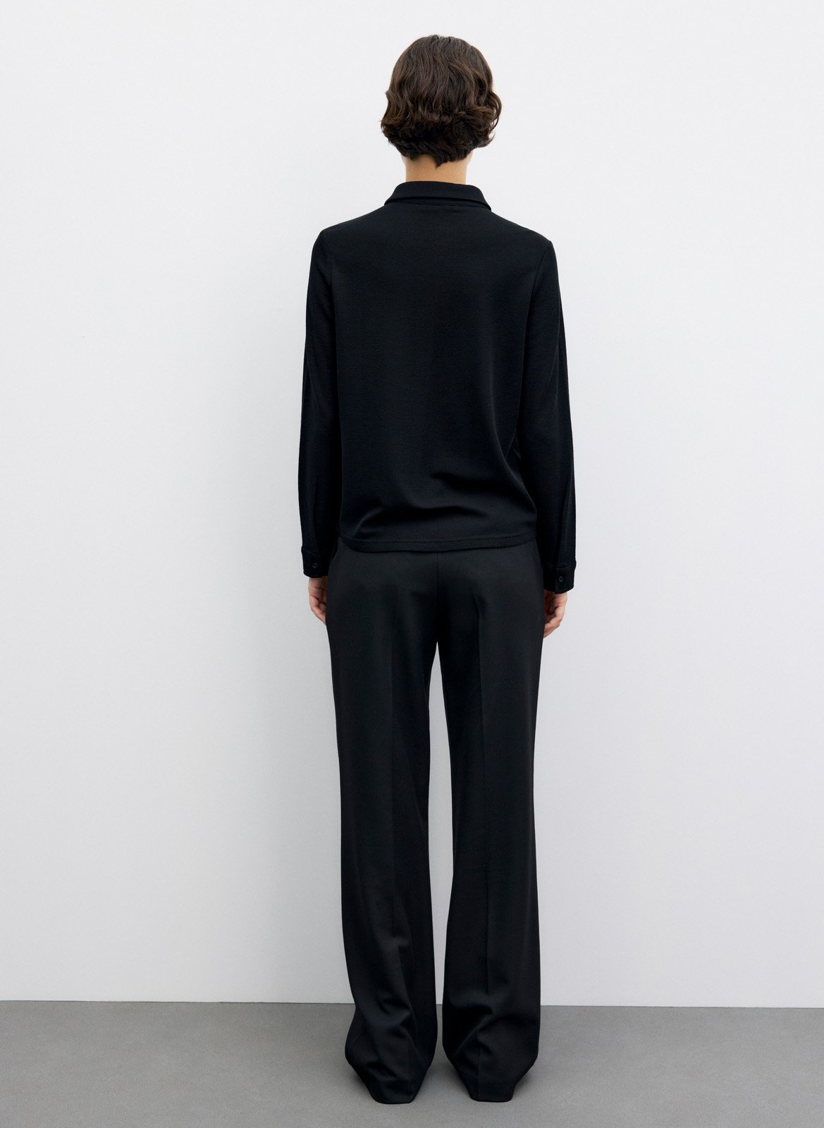 Rechte wollen blouse GERARD DAREL Zwart