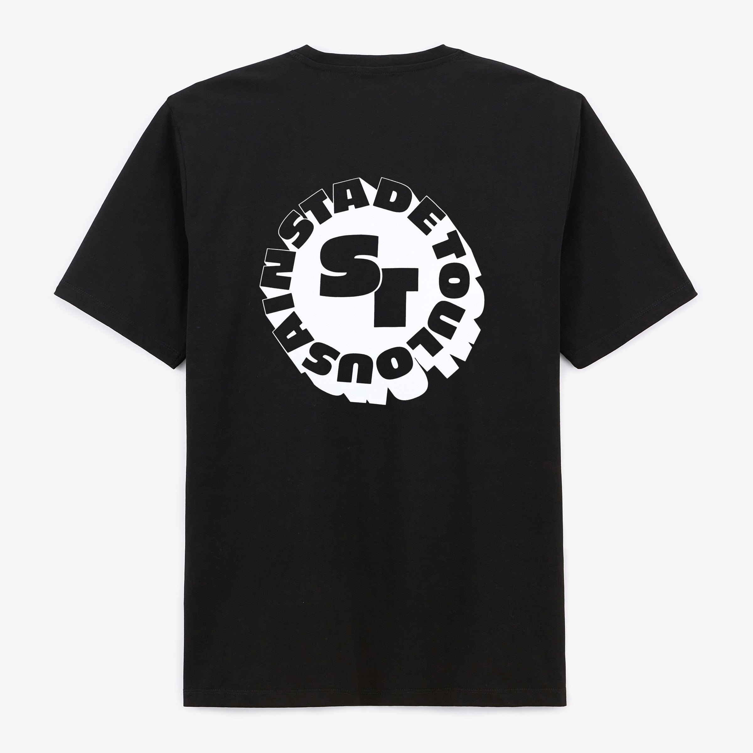 Short-sleeved cotton T-shirt SERGE BLANCO Black