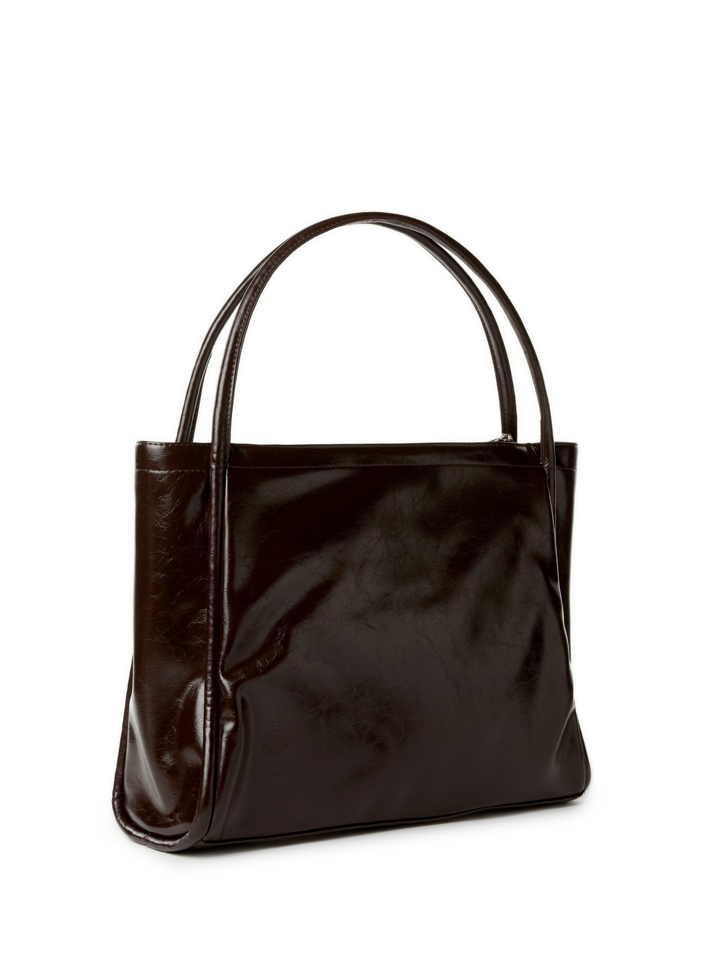 Crackled tote bag AU PRINTEMPS PARIS Brown