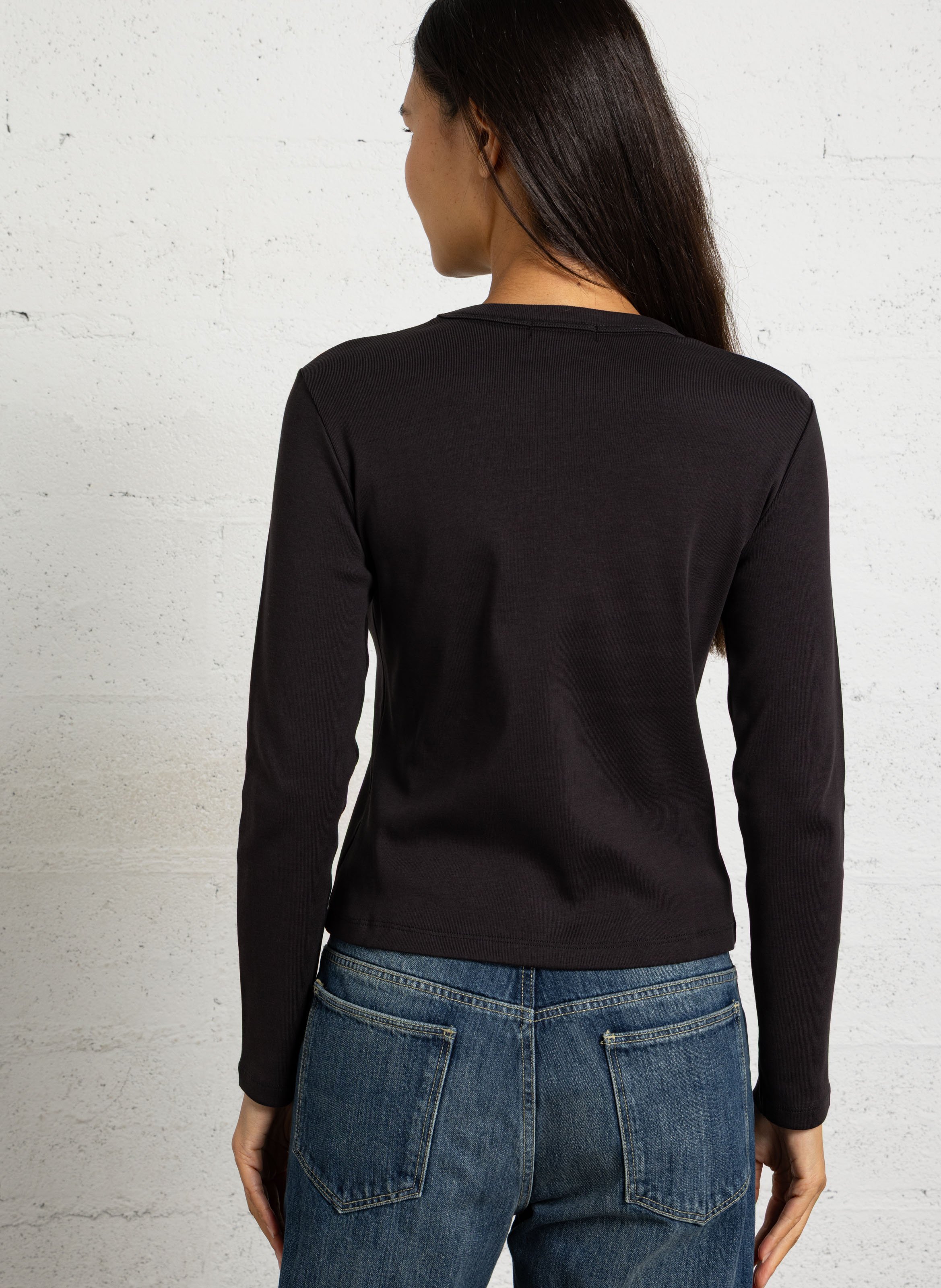 tee-shirt droit en coton bio SOEUR Gris