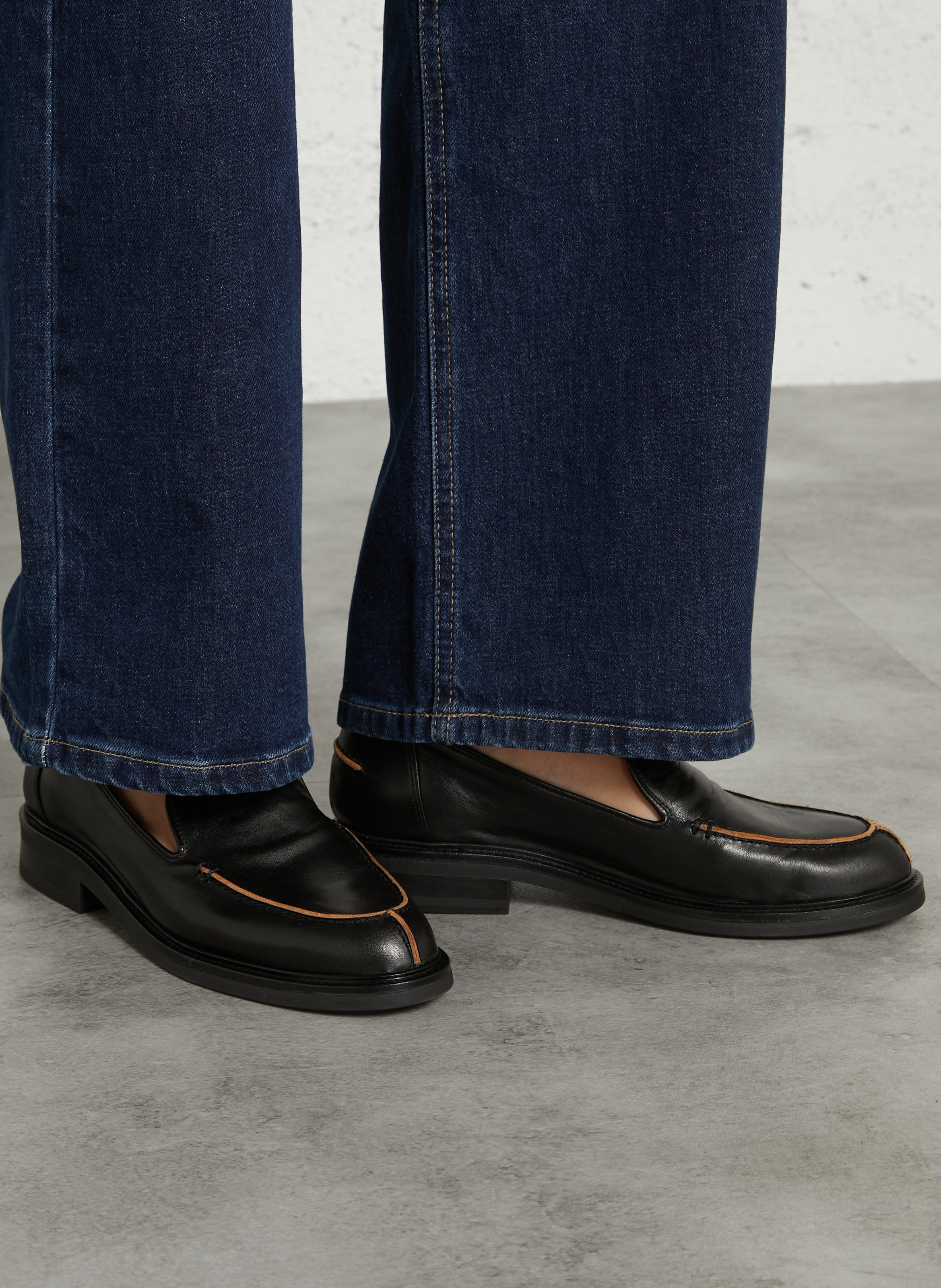 Mocassins en cuir BILLI BI Noir