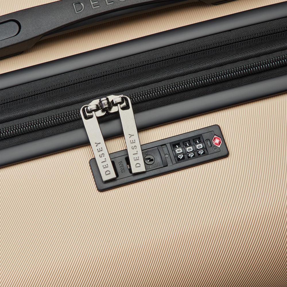 Rigid hold suitcase DELSEY PARIS Brown