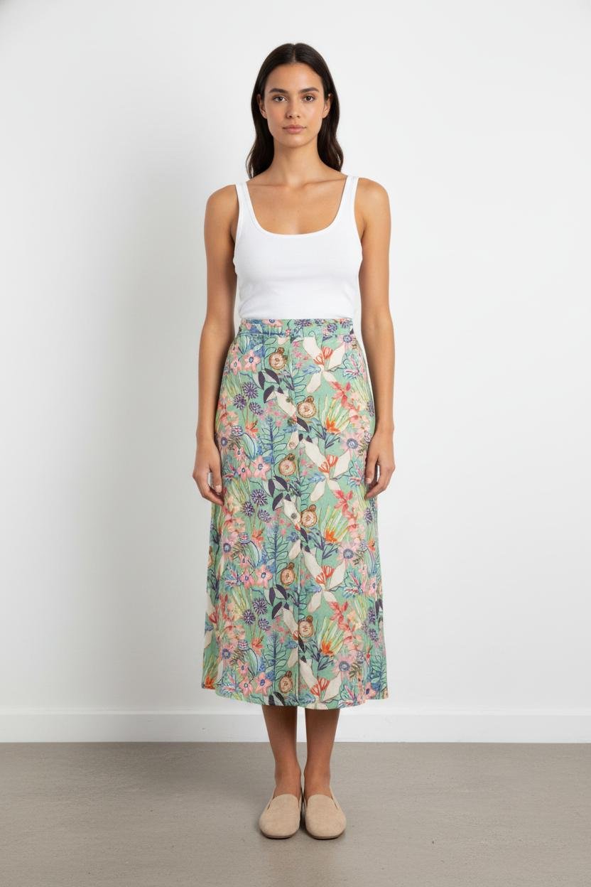 Short & midi skirt MARIE SIXTINE - SECONDE MAIN Green