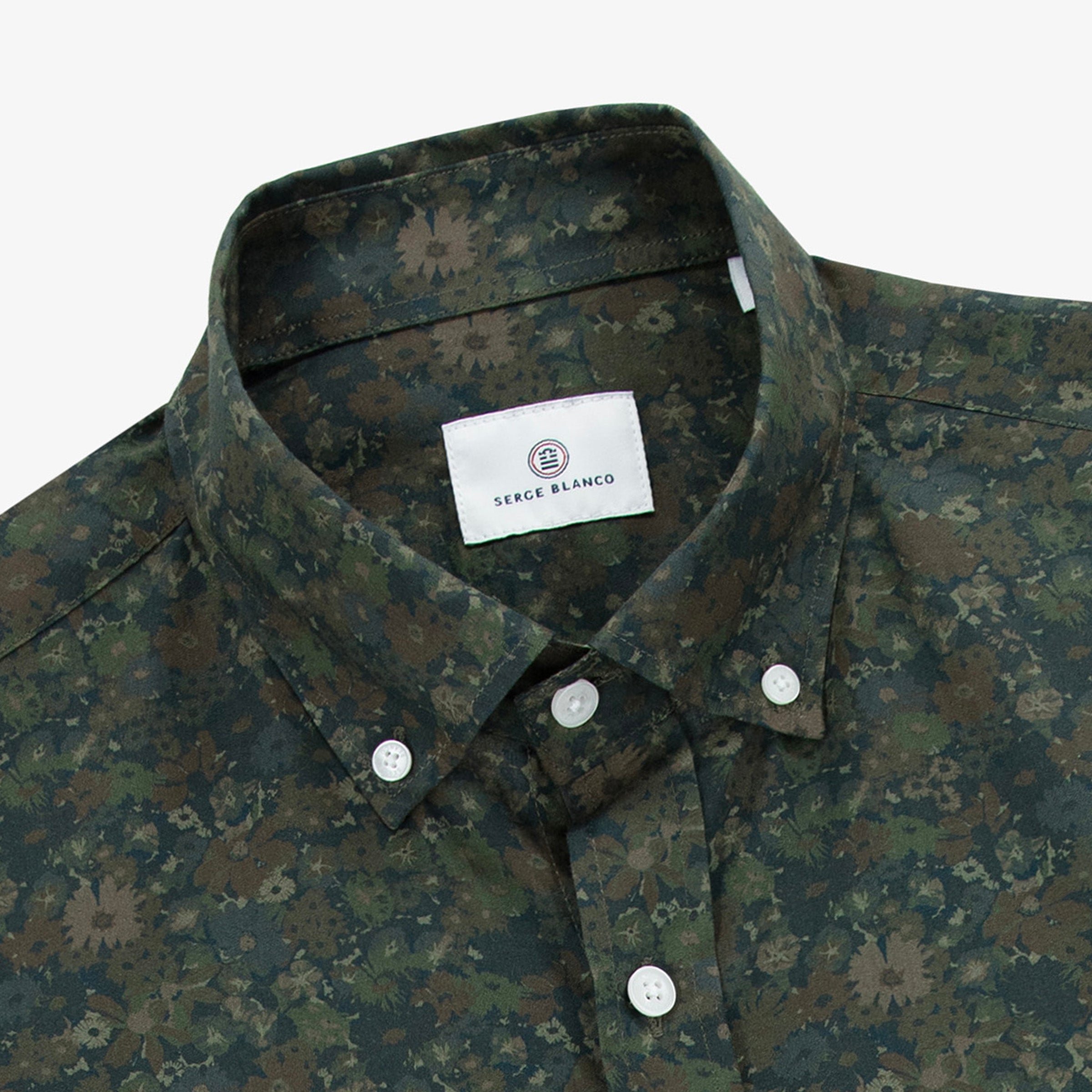 Long-sleeved cotton shirts SERGE BLANCO Khaki