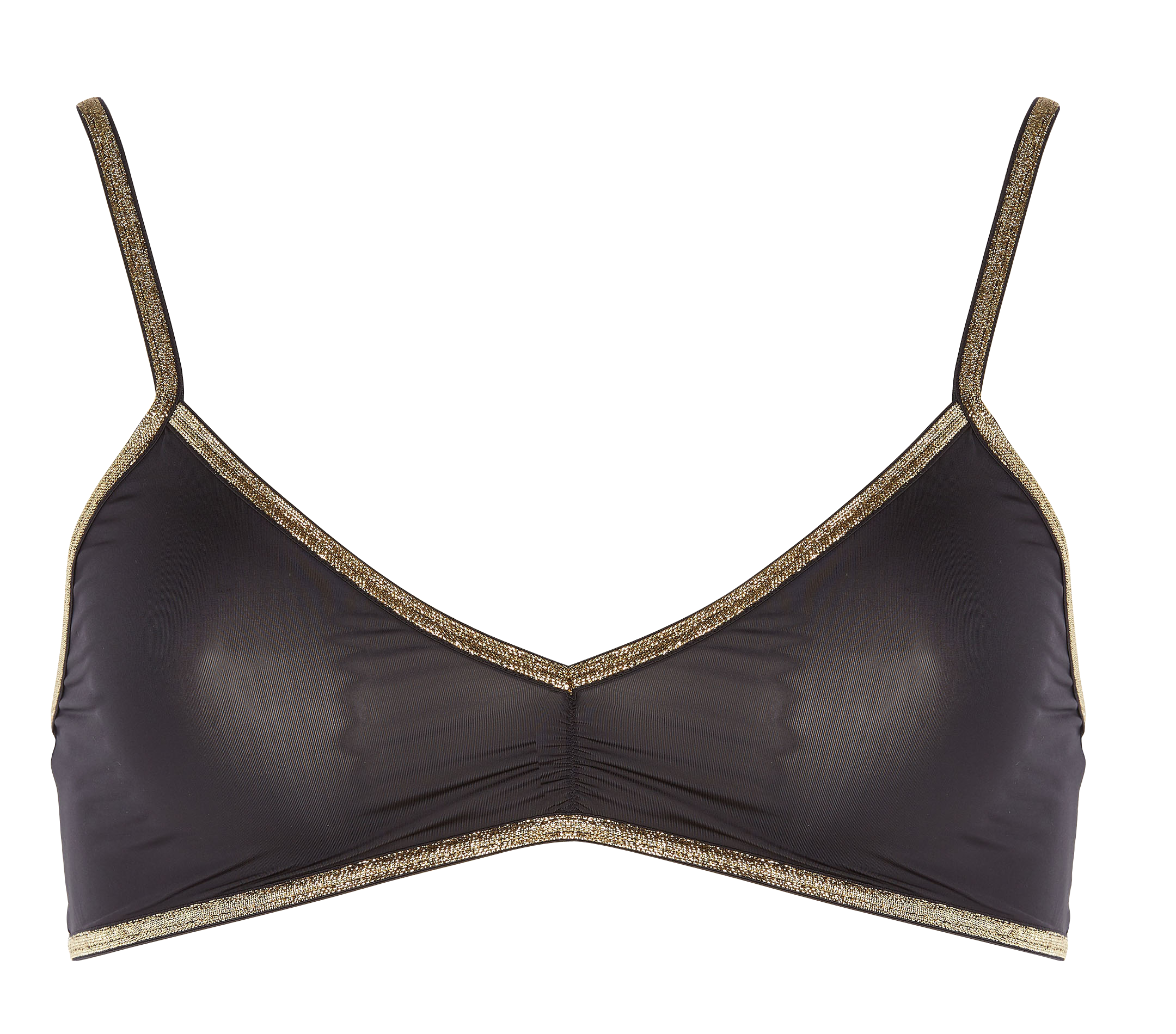 Brassière sans armatures métallisé LA NOUVELLE Noir