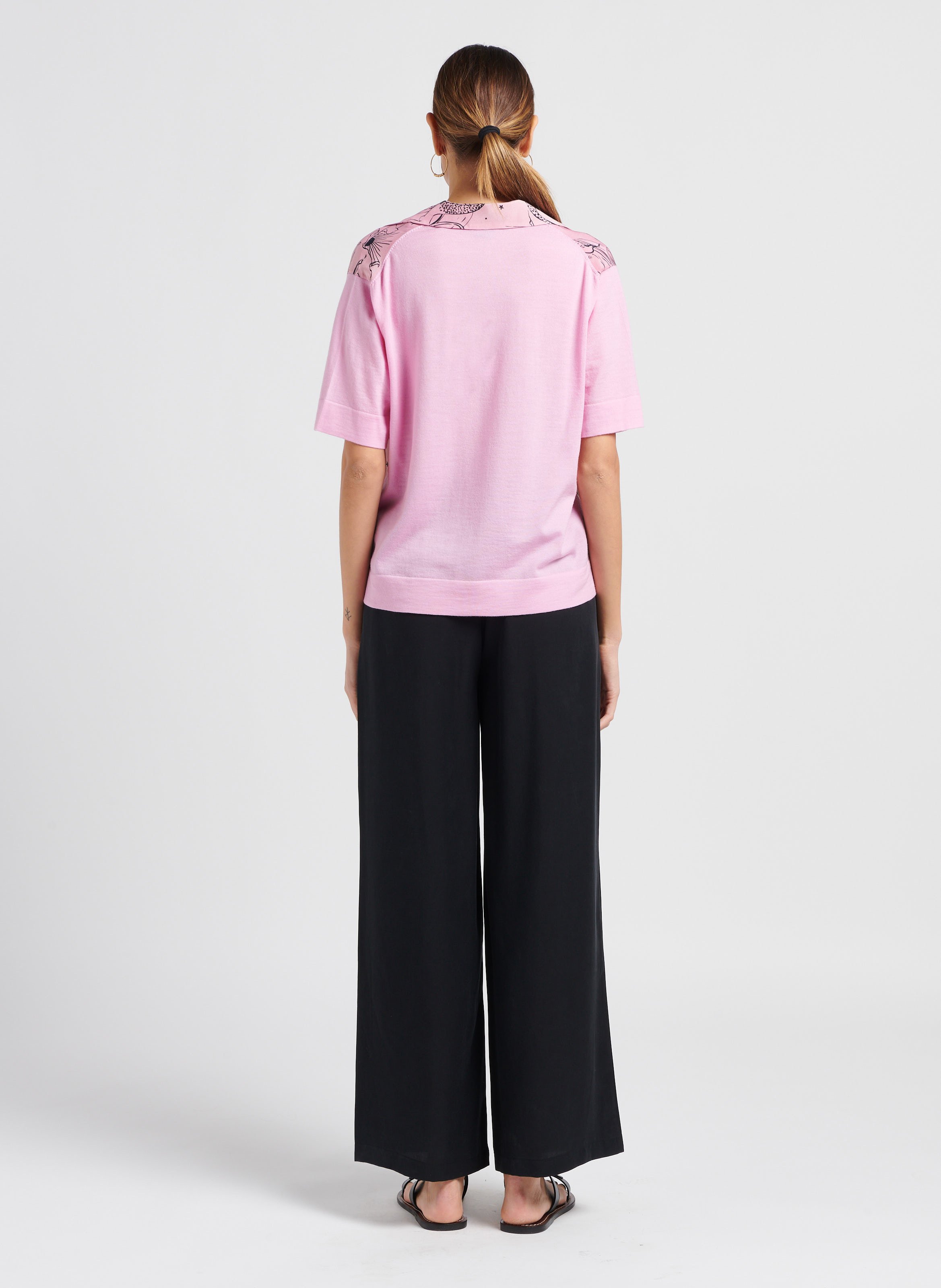 Chemise col tailleur PAUL SMITH Rose