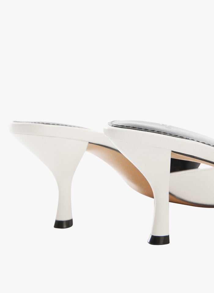 Mules blanches discount mango