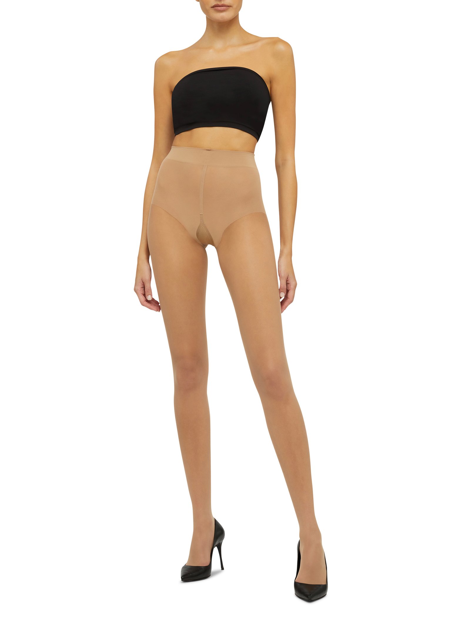 Transparent pantyhose Brown