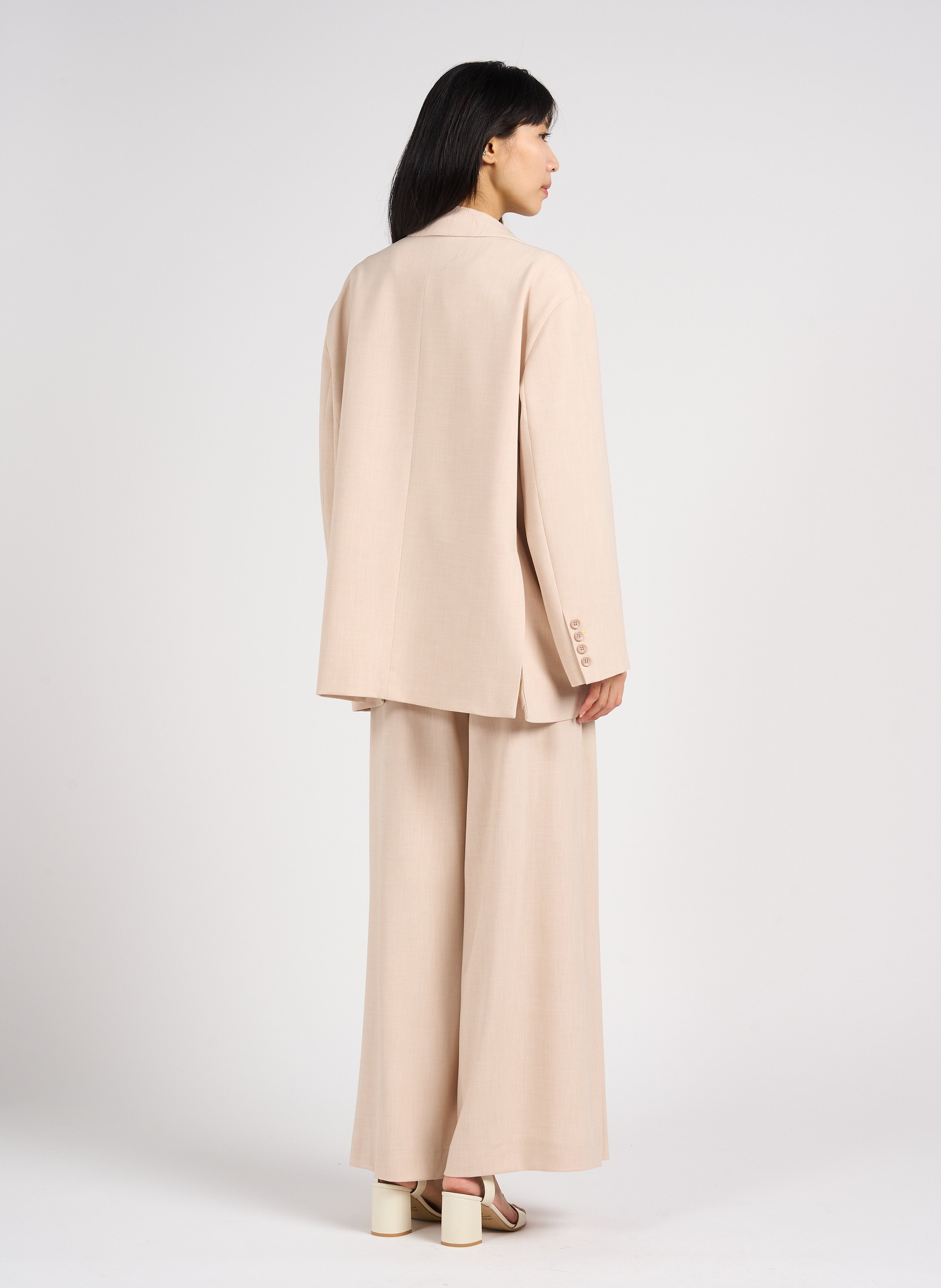 Pantalon palazzo ceinturé IMPERIAL Beige