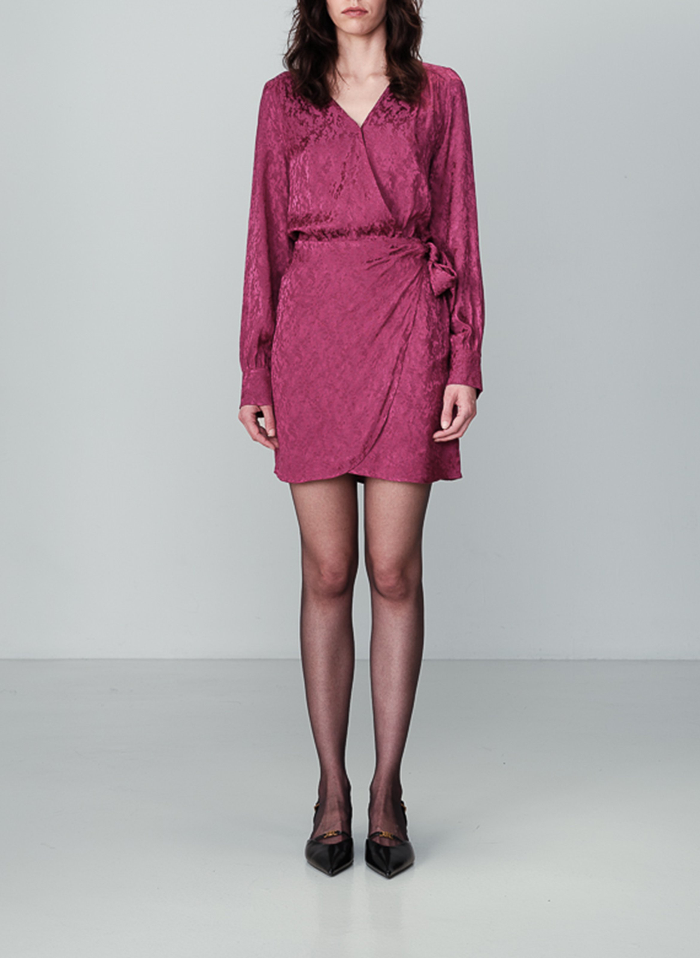 Korte jurk met overslag GRACE ET MILA Roze