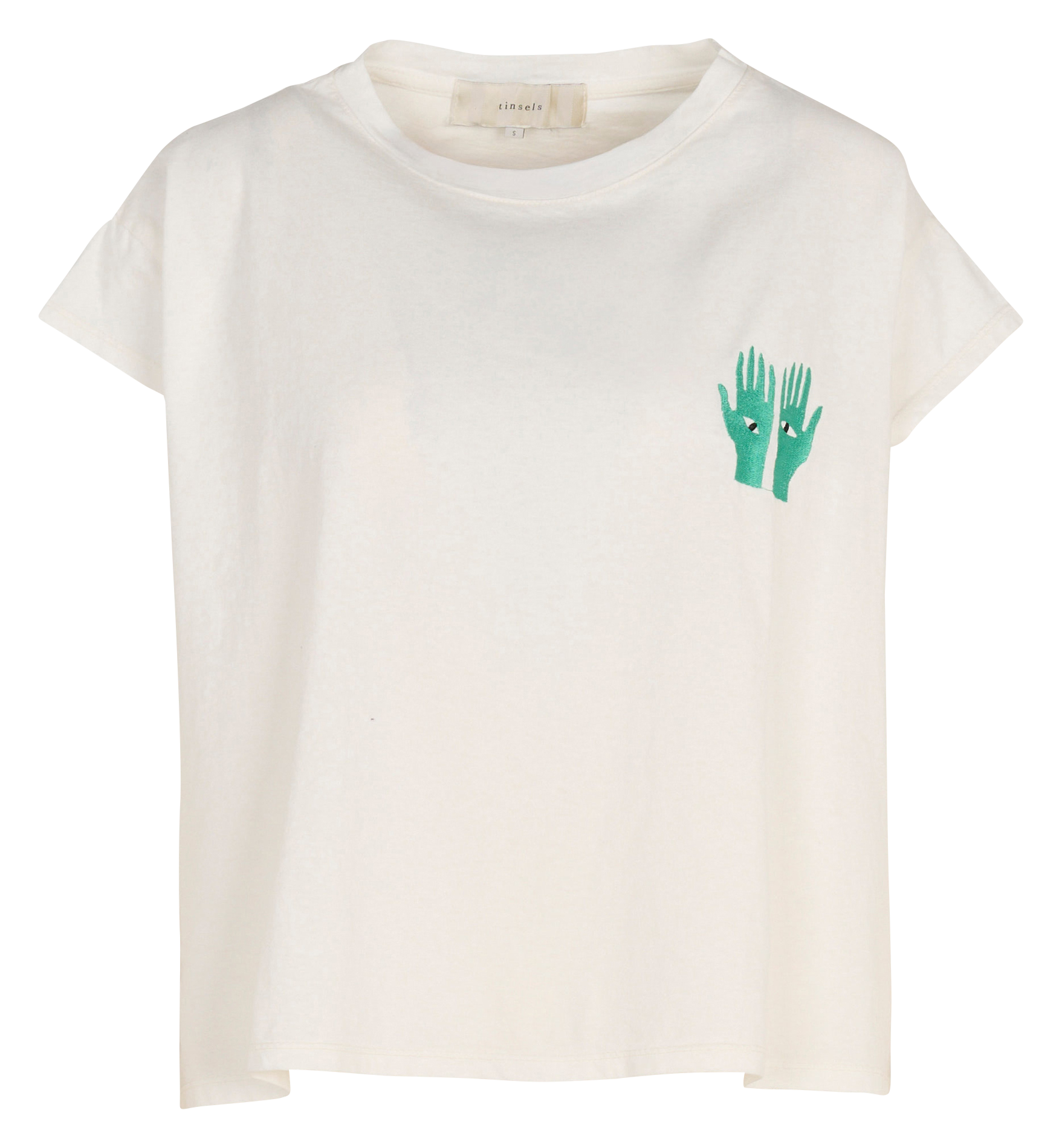 Camiliday round-neck sleeveless cotton top TINSELS White