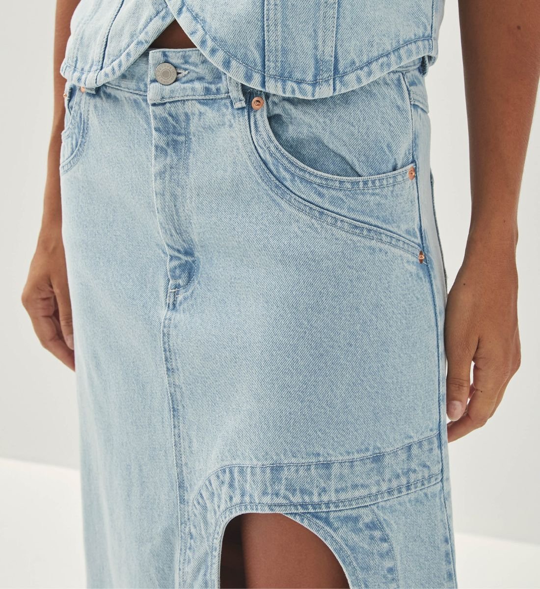 Denim skirt ALOHAS Blue