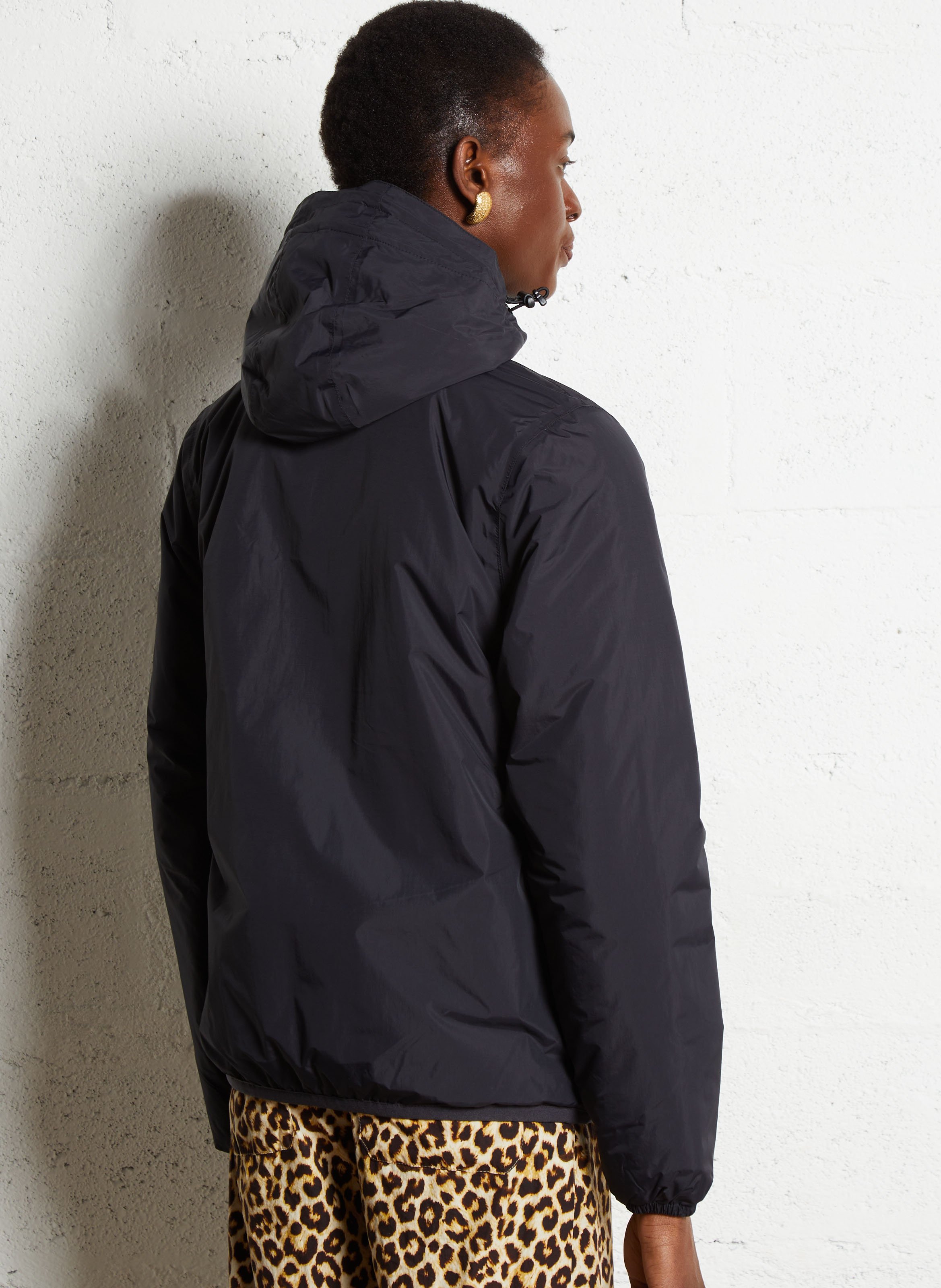 Coupe vent col montant Noir