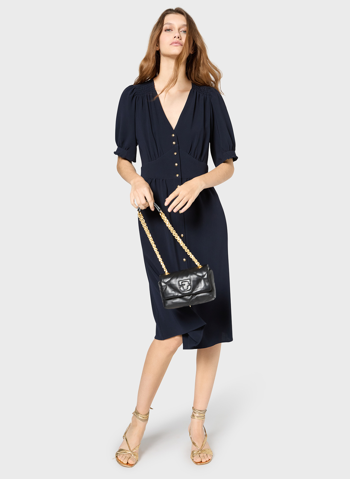 Sac bandoulière matelassé à rabat GERARD DAREL Noir