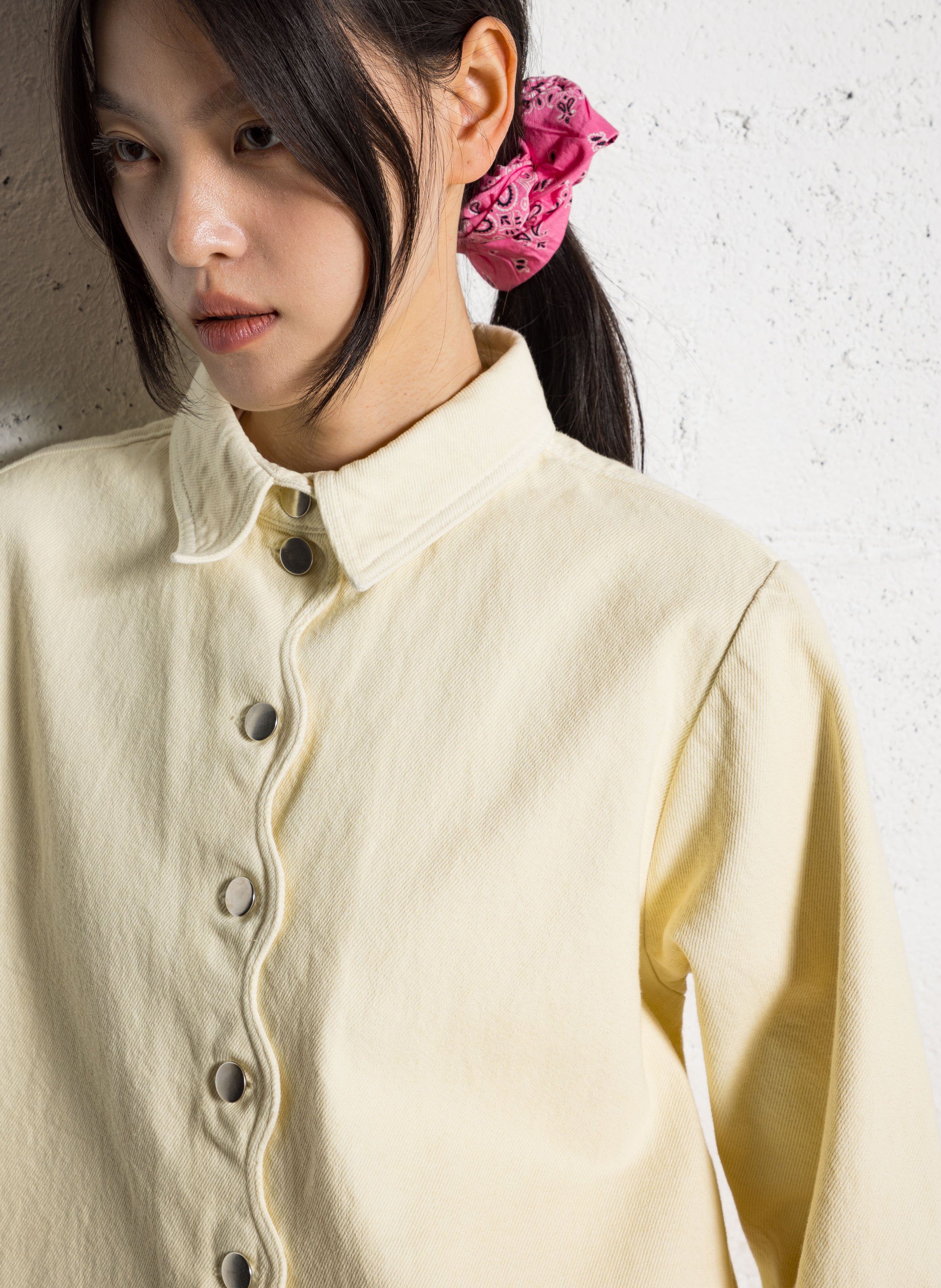 Colonel plain shirt ELISE CHALMIN Yellow