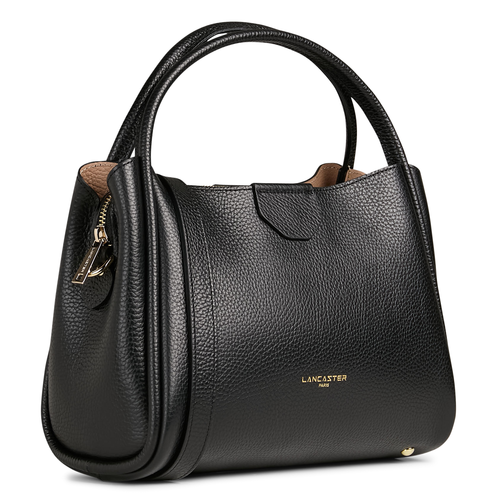 Sac à main en cuir LANCASTER PARIS Noir