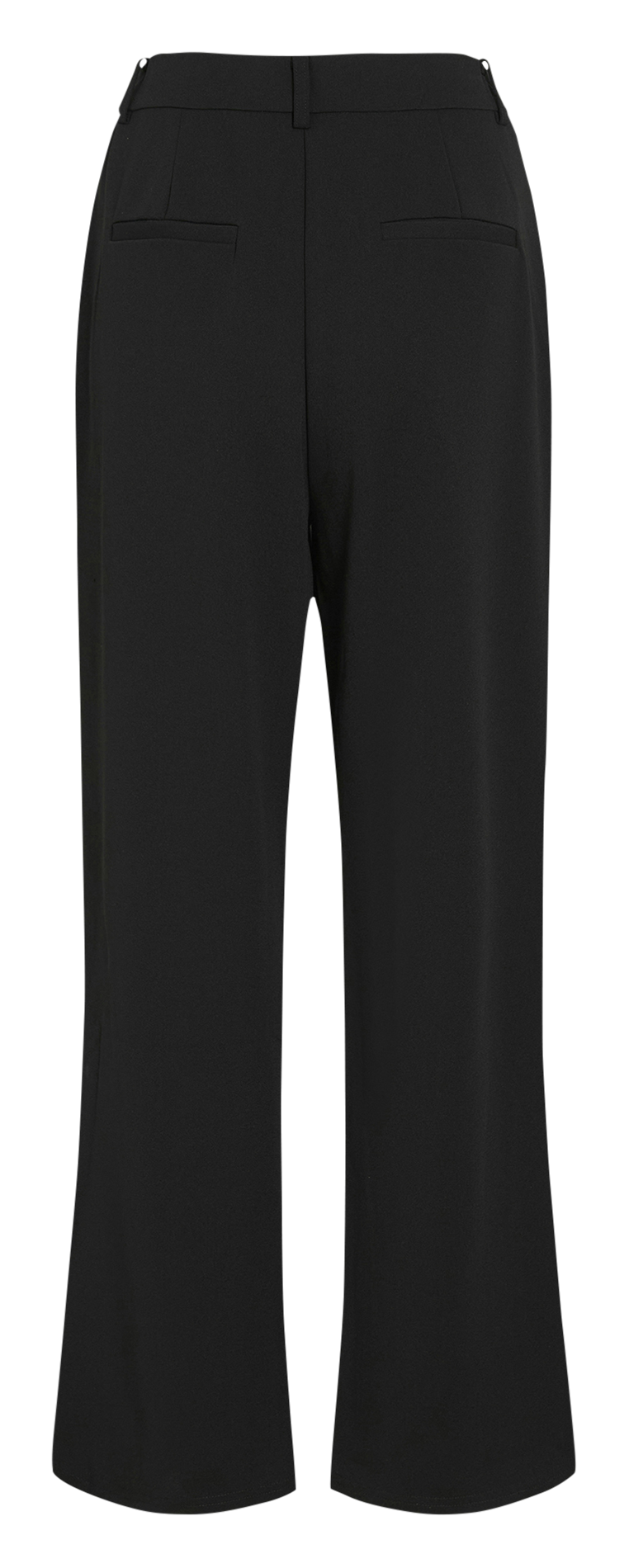 Pantalon flare taille haute unie VILA Noir