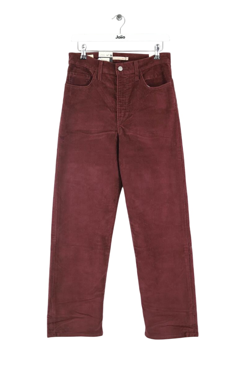 Pleated velvet pants LEVI'S - Seconde main Red
