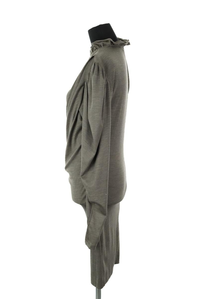 V-neck dress ISABEL MARANT - Seconde Main Khaki