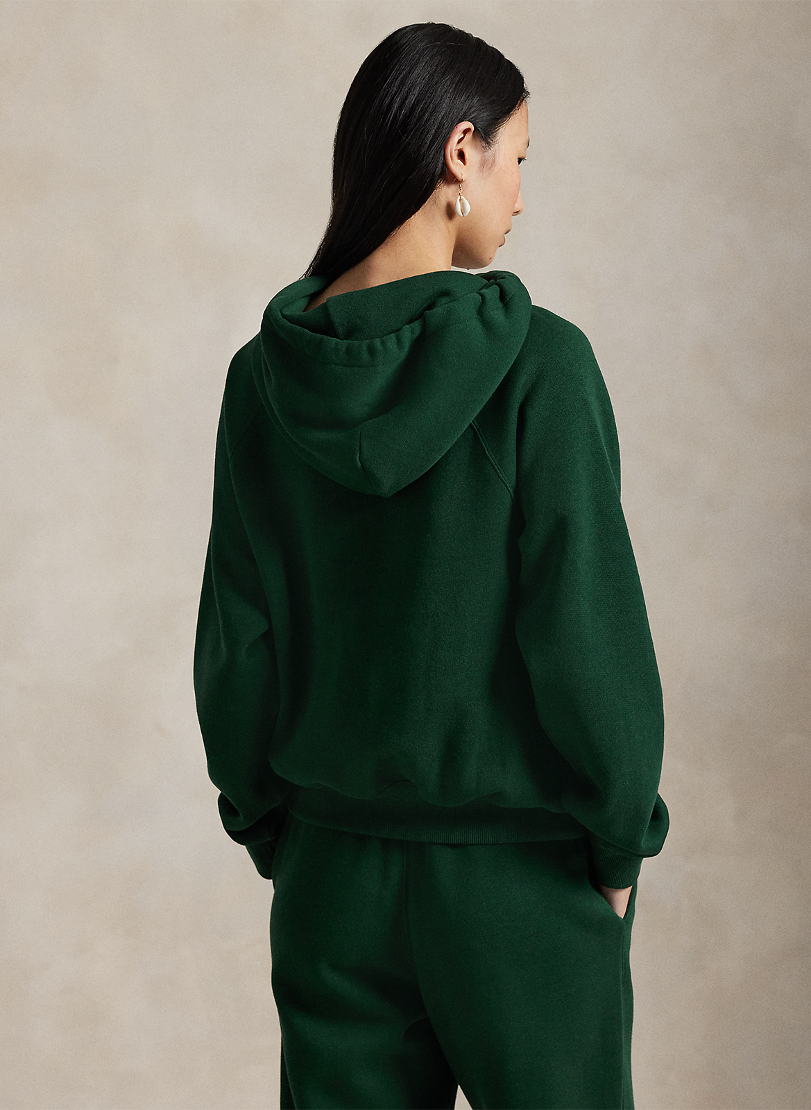 Sweat ample uni à capuche  POLO RALPH LAUREN Vert