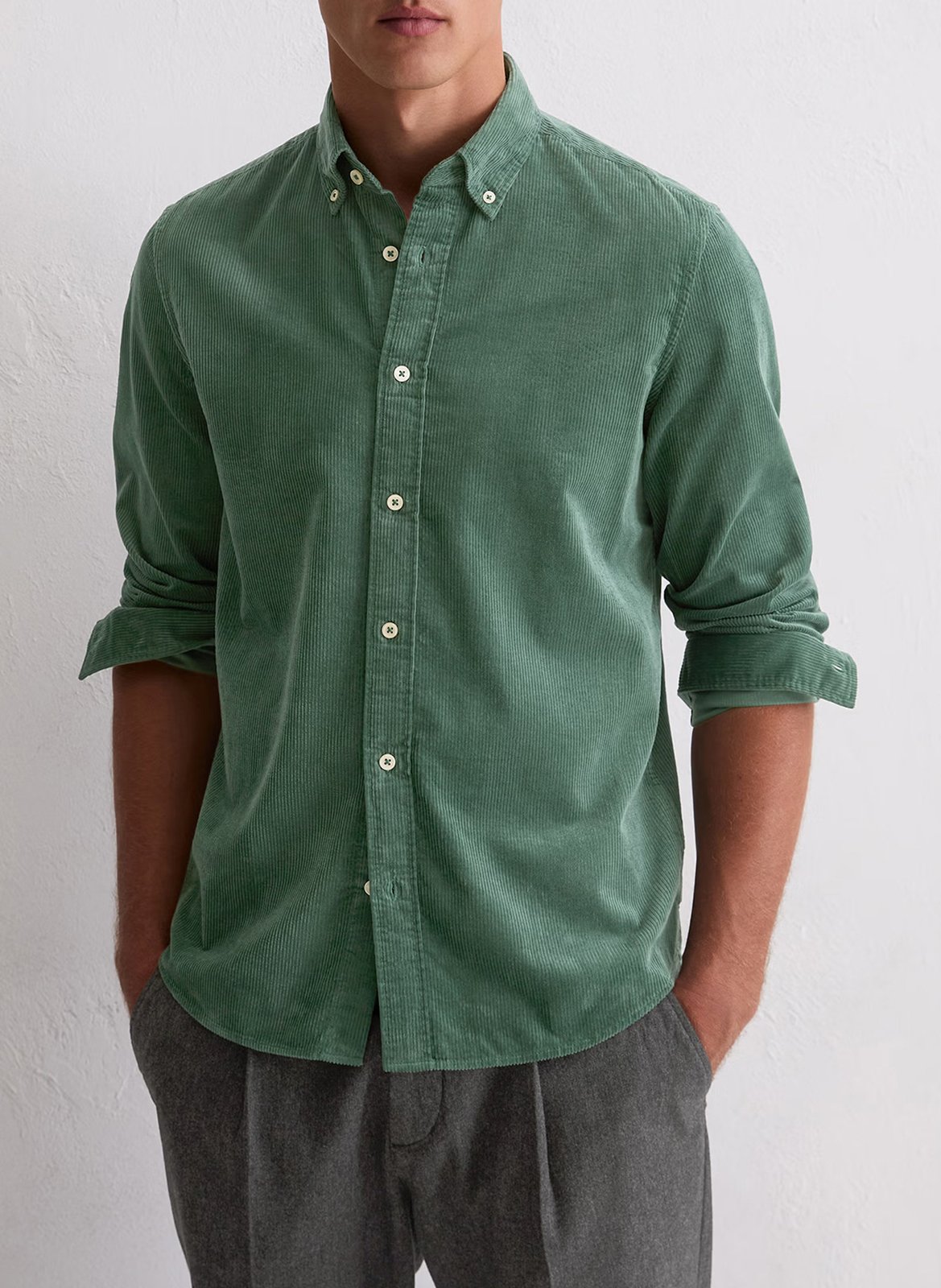 Surchemise en coton col classique MARC O'POLO Vert