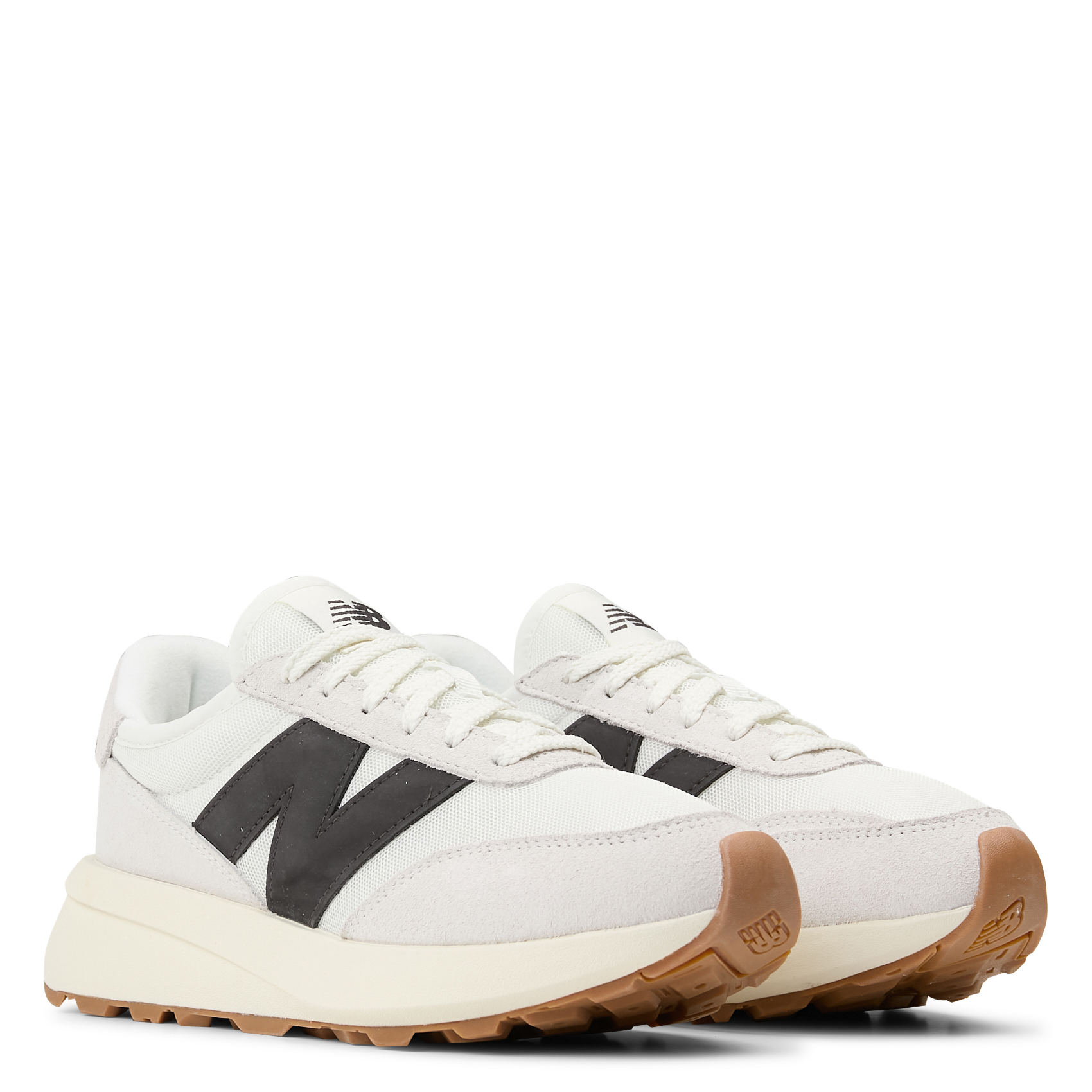 Low-top leather mix sneakers NEW BALANCE White