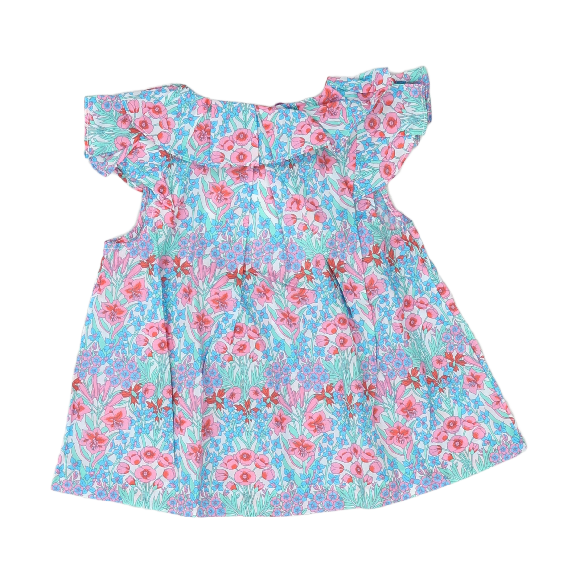 Blue Baby Dress - 24 months JACADI - Seconde Main Blue