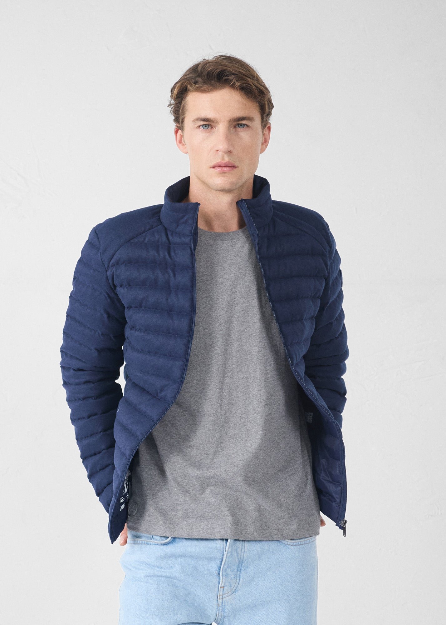 Woolen padded jacket "Matai" JOTT Blue