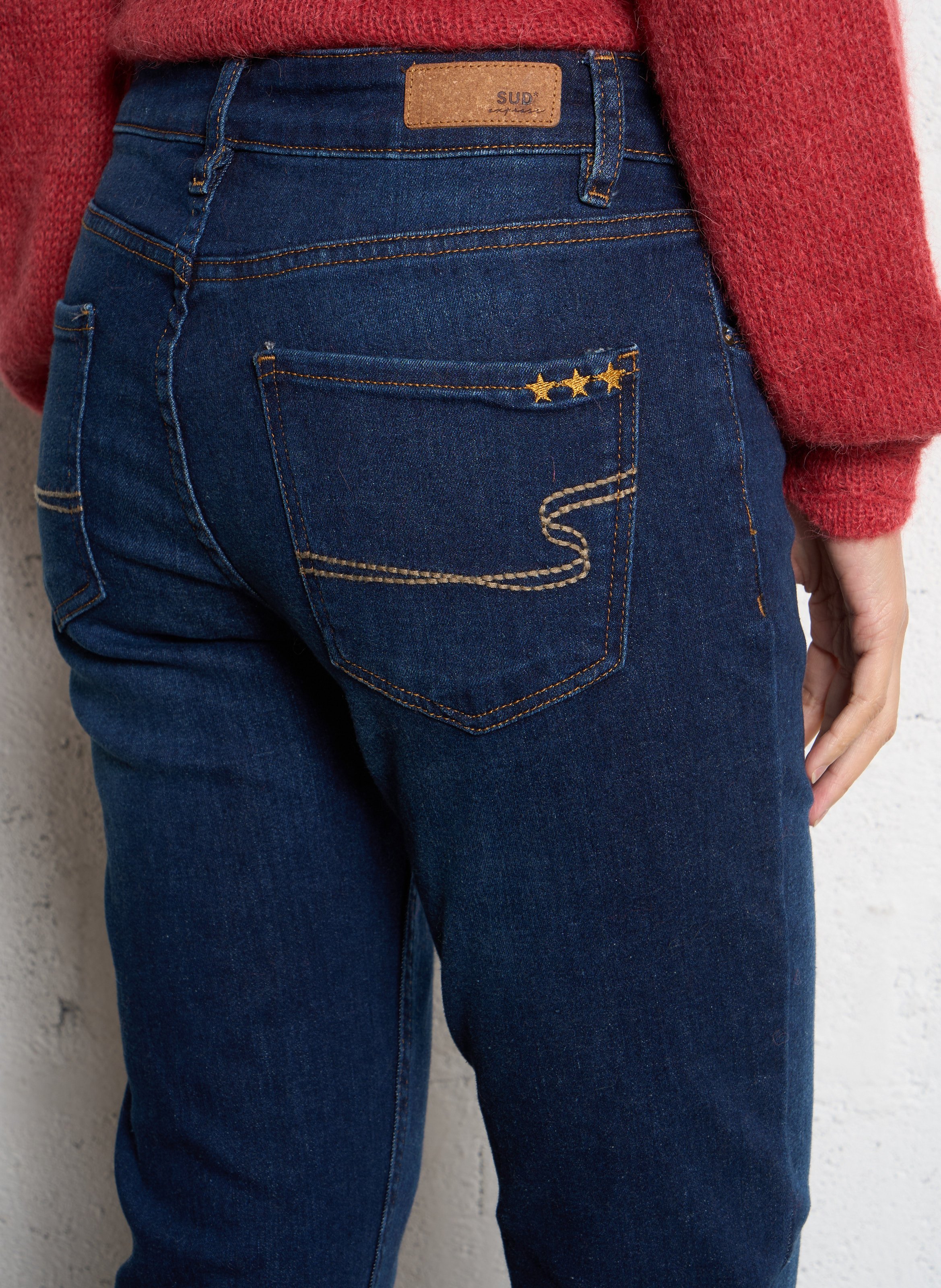 Cotton-blend boyfit jeans SUD EXPRESS Blue