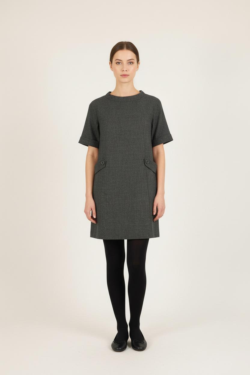 Short & Midi Dress TARA JARMON - Seconde Main Grey