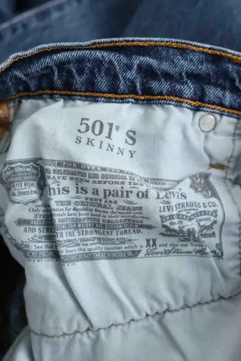 Slim fit jeans 501 LEVI'S - Seconde main Blue