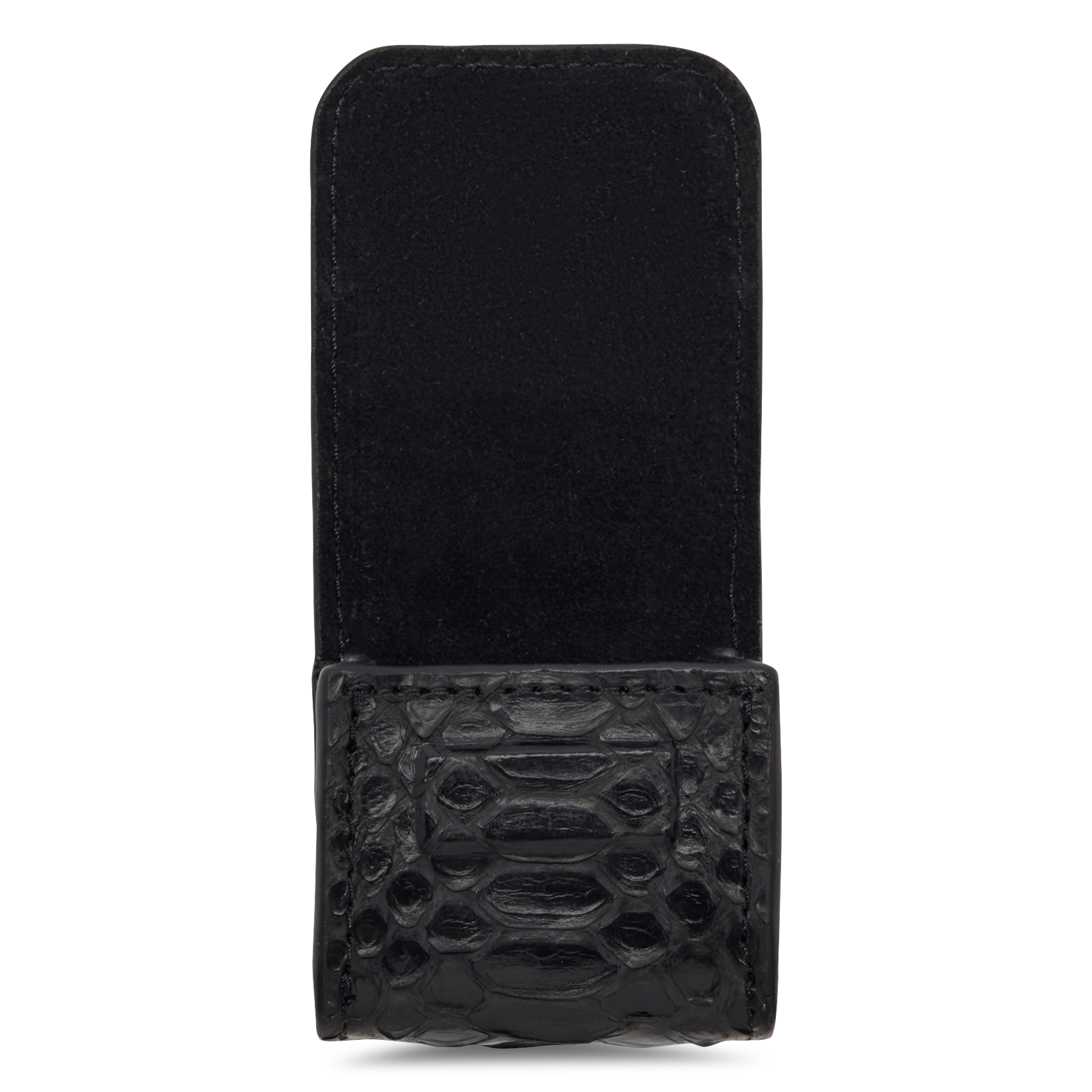 Etui pour airpods en python CLARIS VIROT Noir