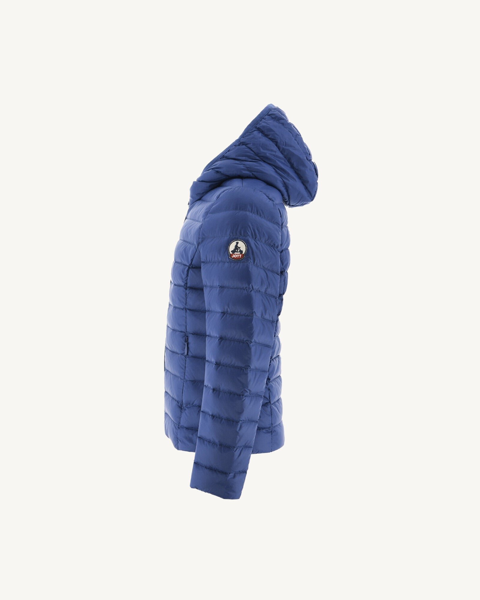 Carla lightweight hooded children's down jacket JOTT Blue