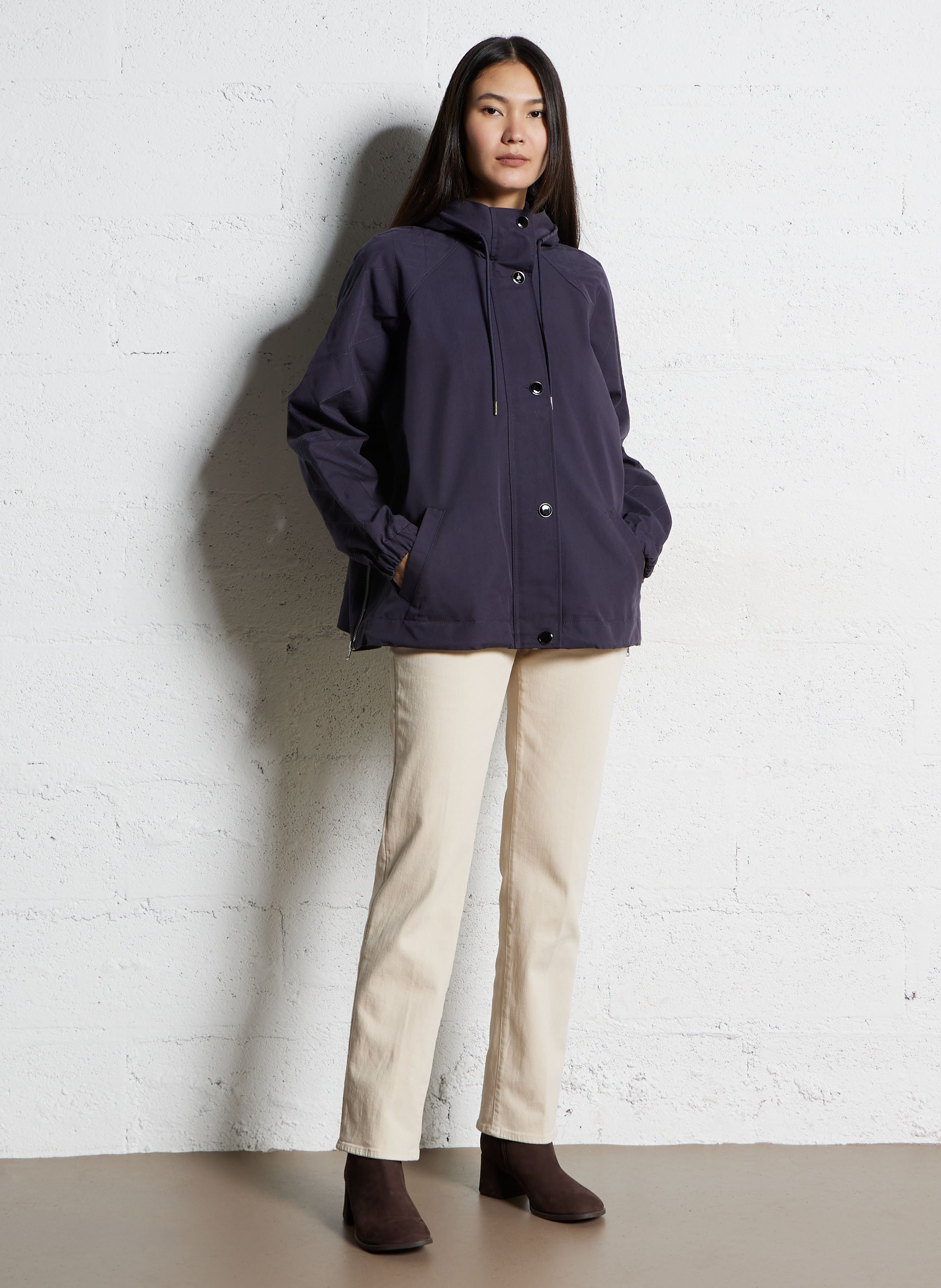 Bottines à talons unies en cuir CAMPER Marron