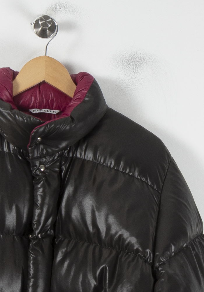 Lightweight quilted padded jacket with high neck MONCLER - Seconde Main Green