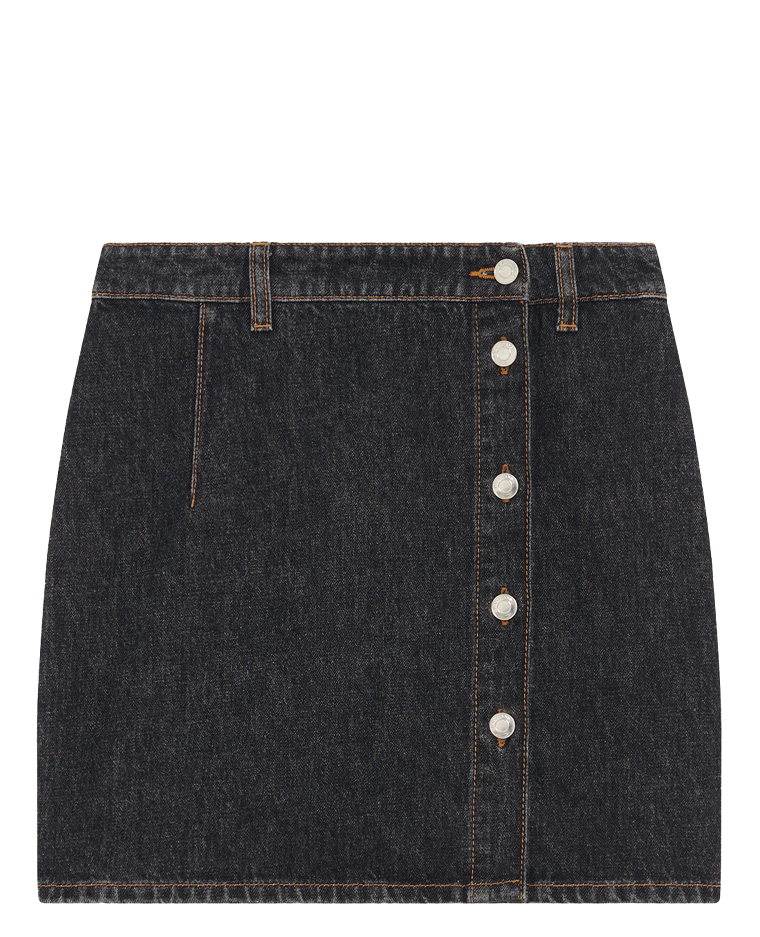 Jupe courte boutonnée en jean IRO Jean brut
