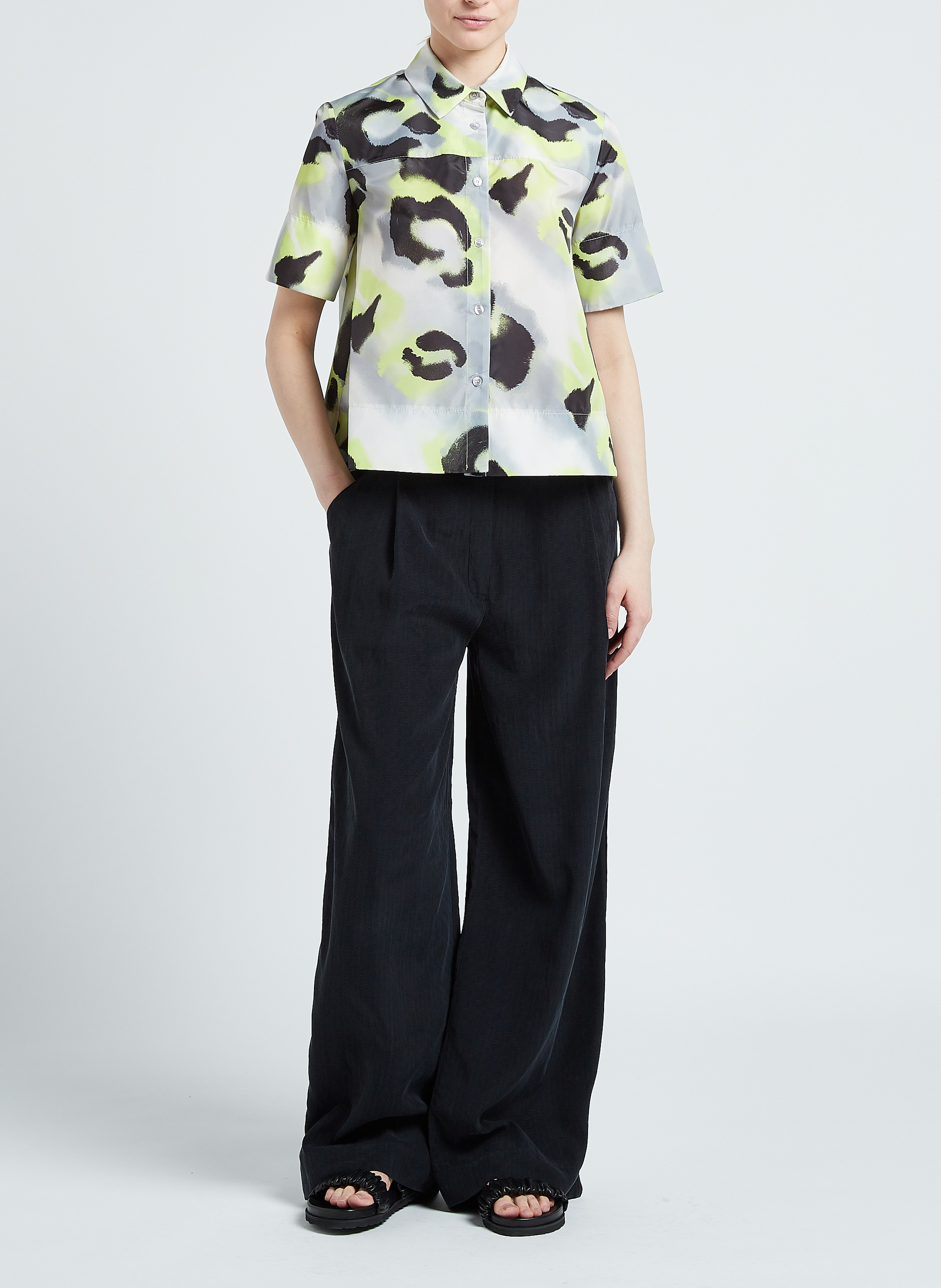Bluse mit Animal-Print IMPERIAL Grau