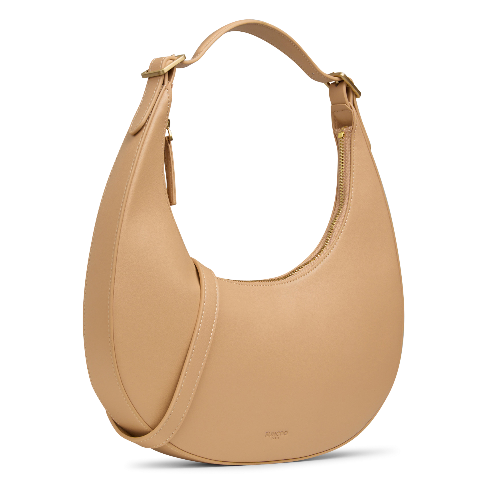 Capriccio - Hobo-Bag, aus Leder SUNCOO Beige
