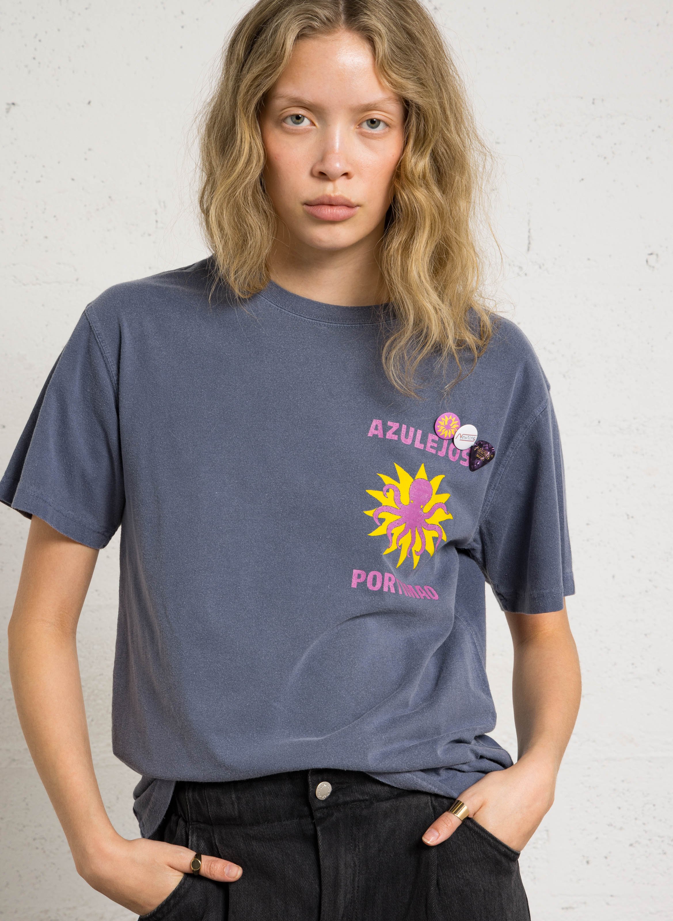 Vest met print  NEWTONE Blauw