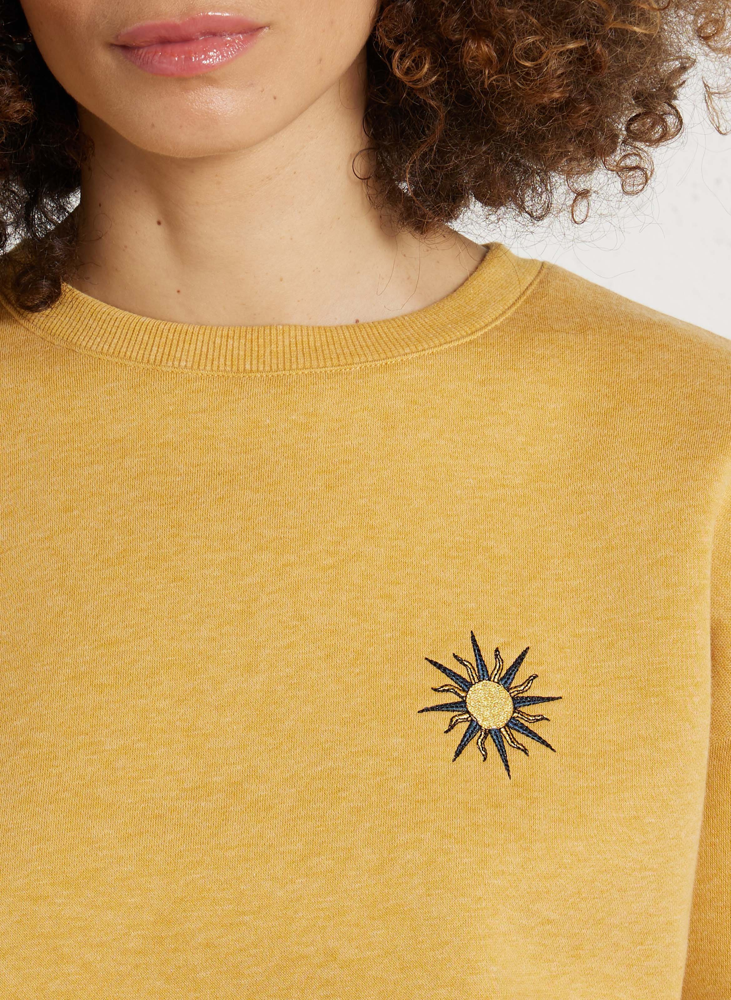 Sweat droit col rond en coton mélangé LA PETITE ETOILE Multicolore